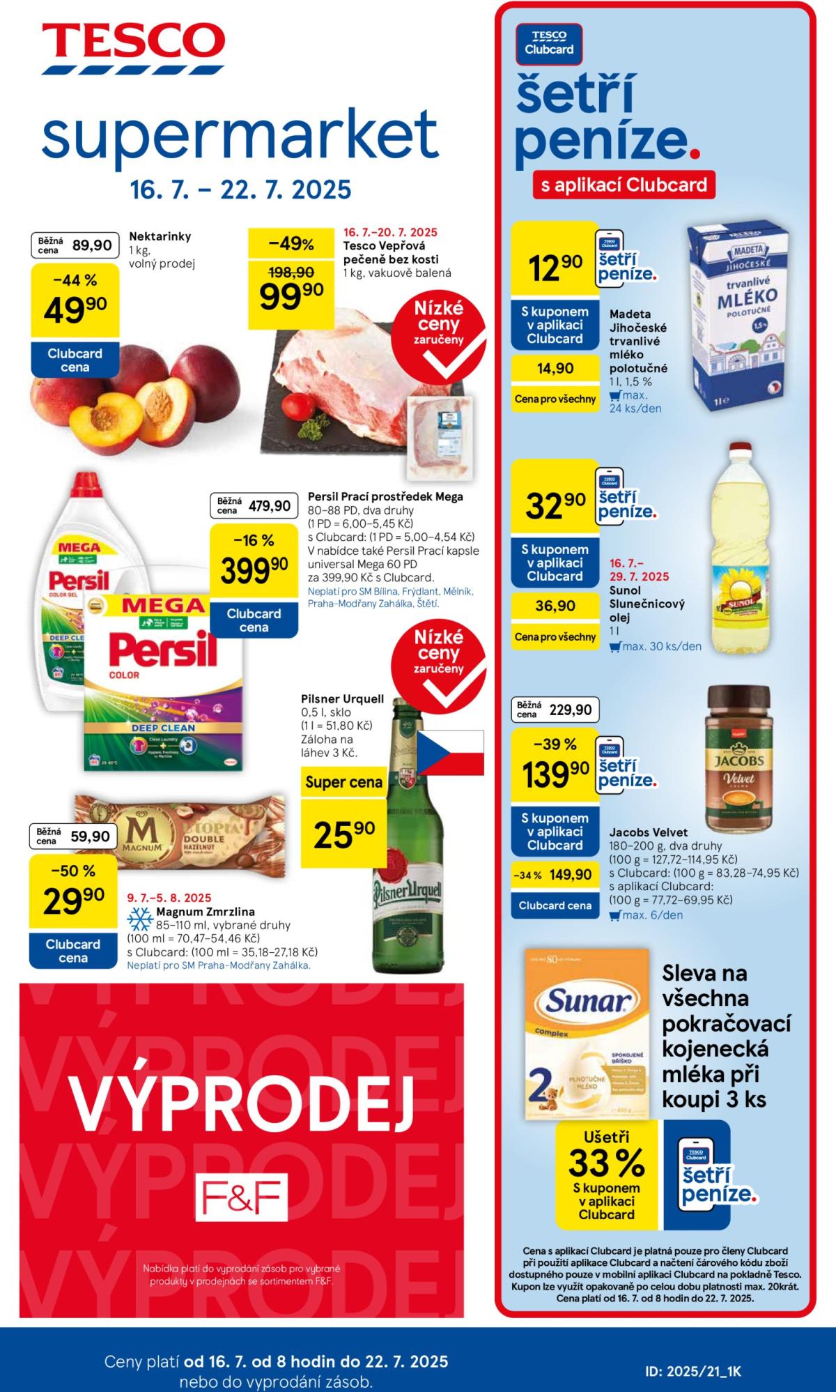 Leták Tesco supermarket od 16.07. do 22.07.