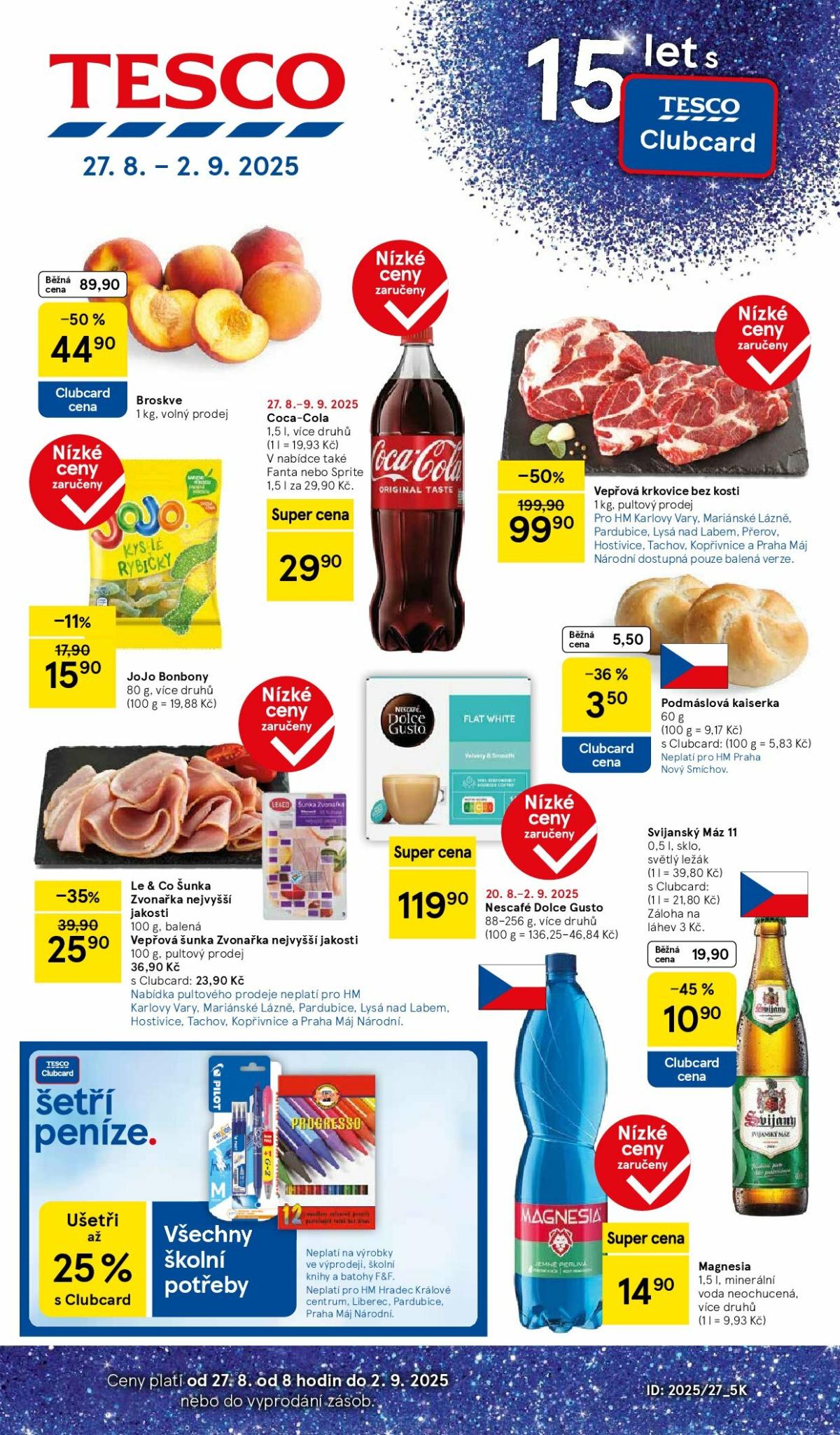 Leták Tesco od 27.08. do 02.09.