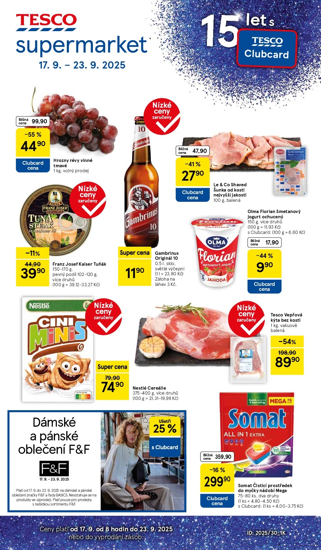 Leták Tesco supermarket od 17.09. do 23.09.