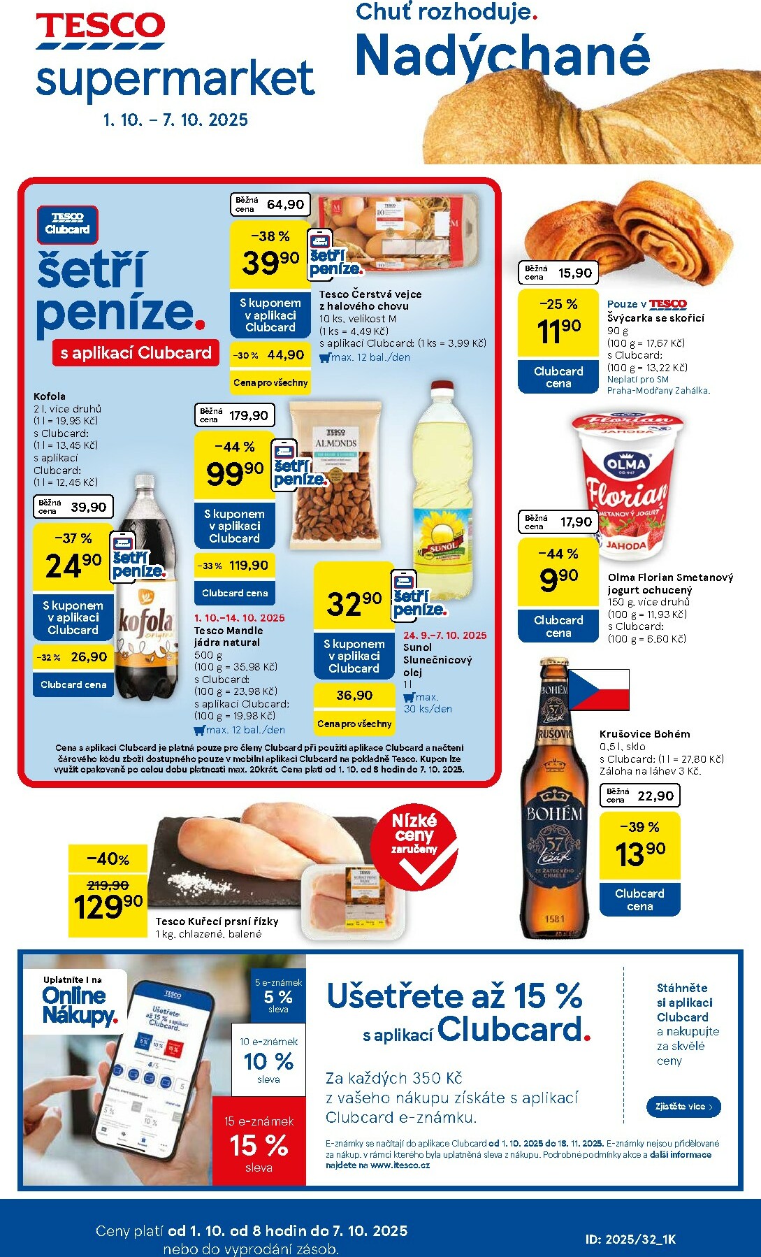 Leták Tesco supermarket od 01.10. do 07.10.