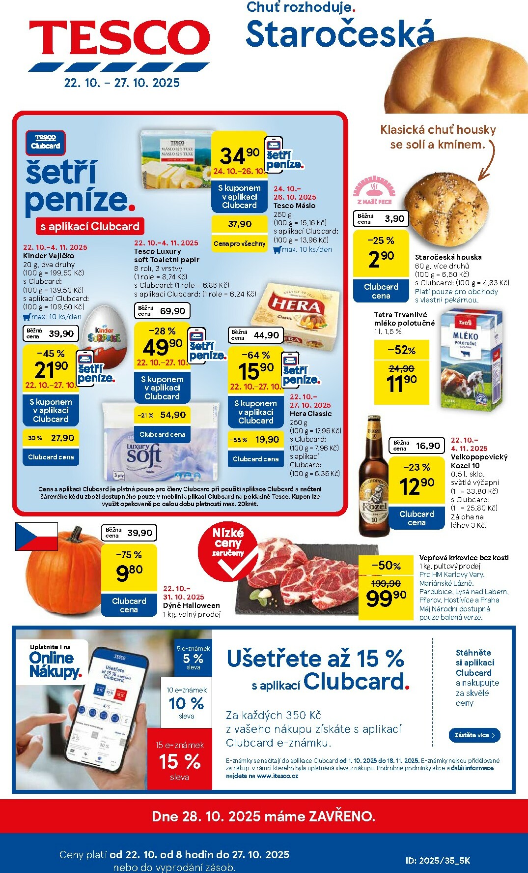 Aktuální leták Tesco od 22.10. do 28.10.