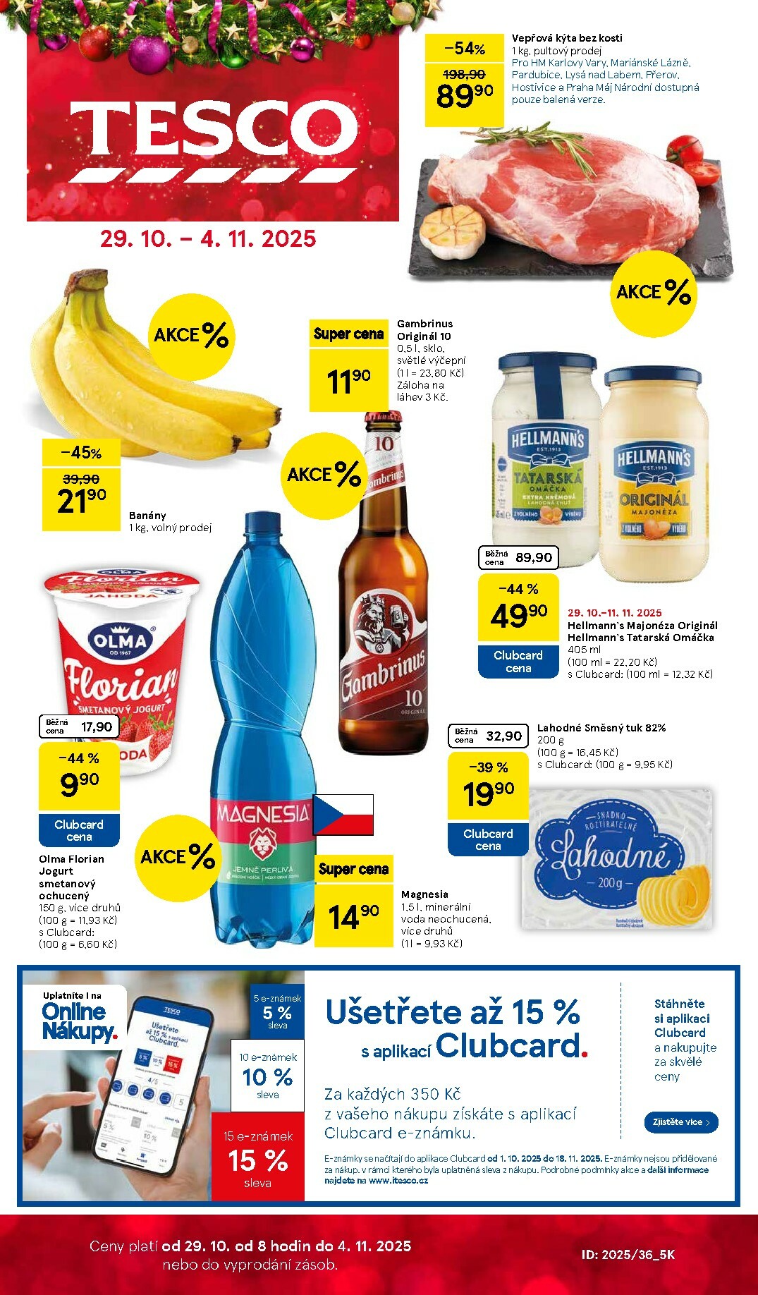 Aktuální leták Tesco od 29.10. do 04.11.