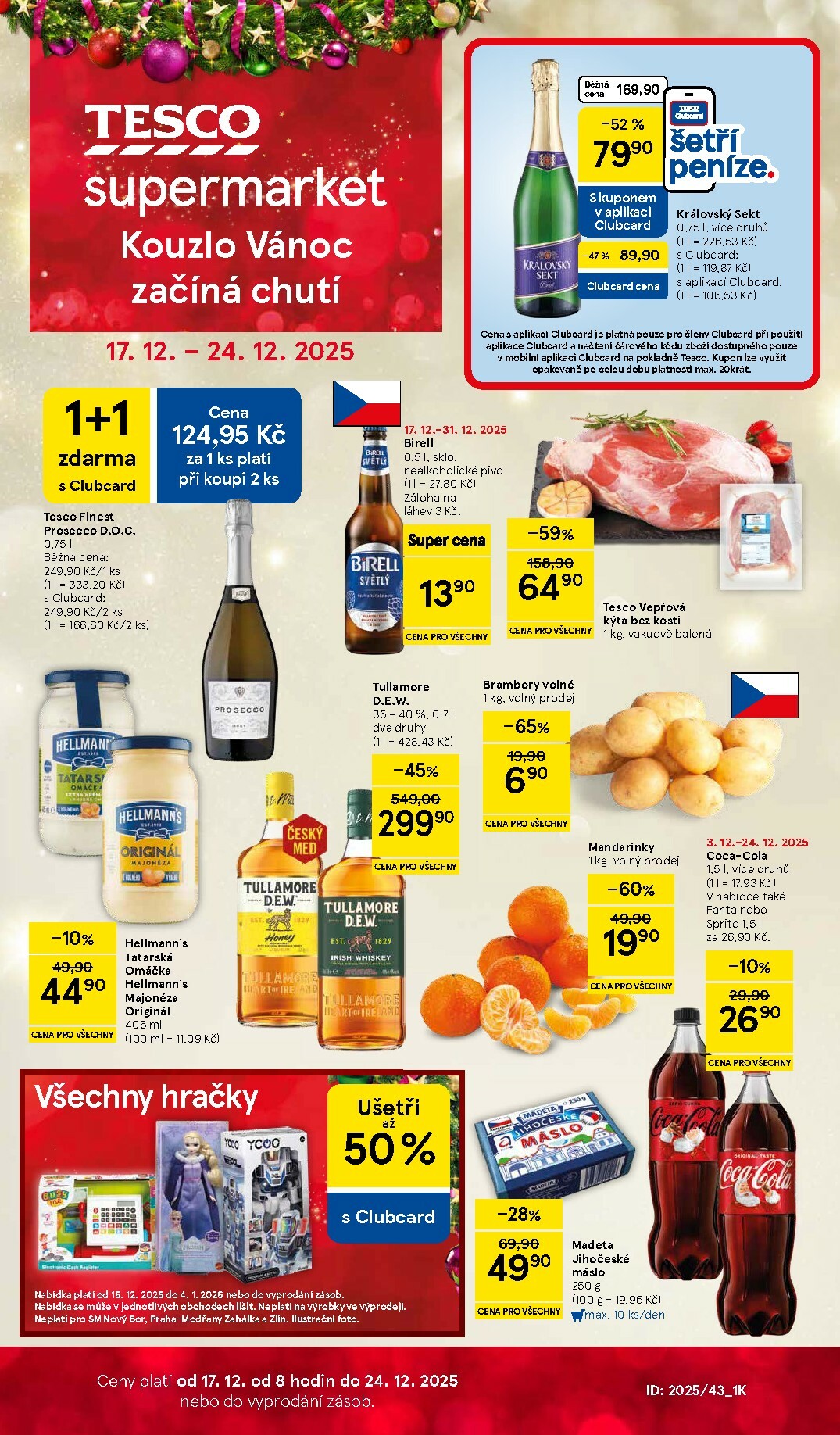 Aktuální leták Tesco supermarket od 17.12. do 24.12.