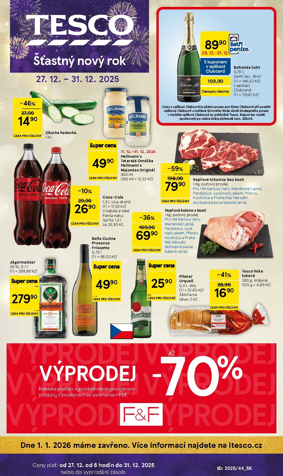 Aktuální leták Tesco od 27.12. do 31.12.