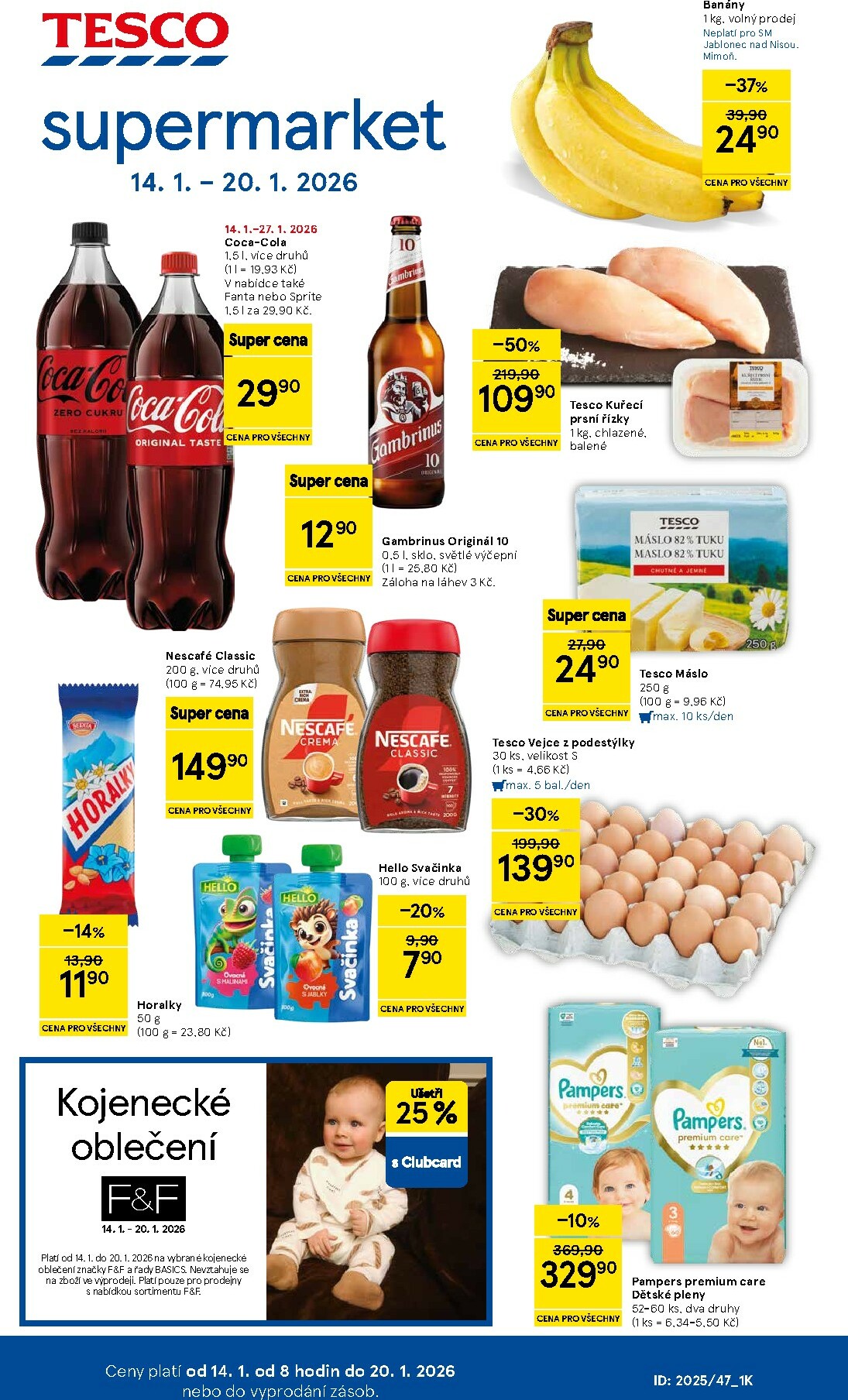 Aktuální leták Tesco supermarket od 14.01. do 20.01.