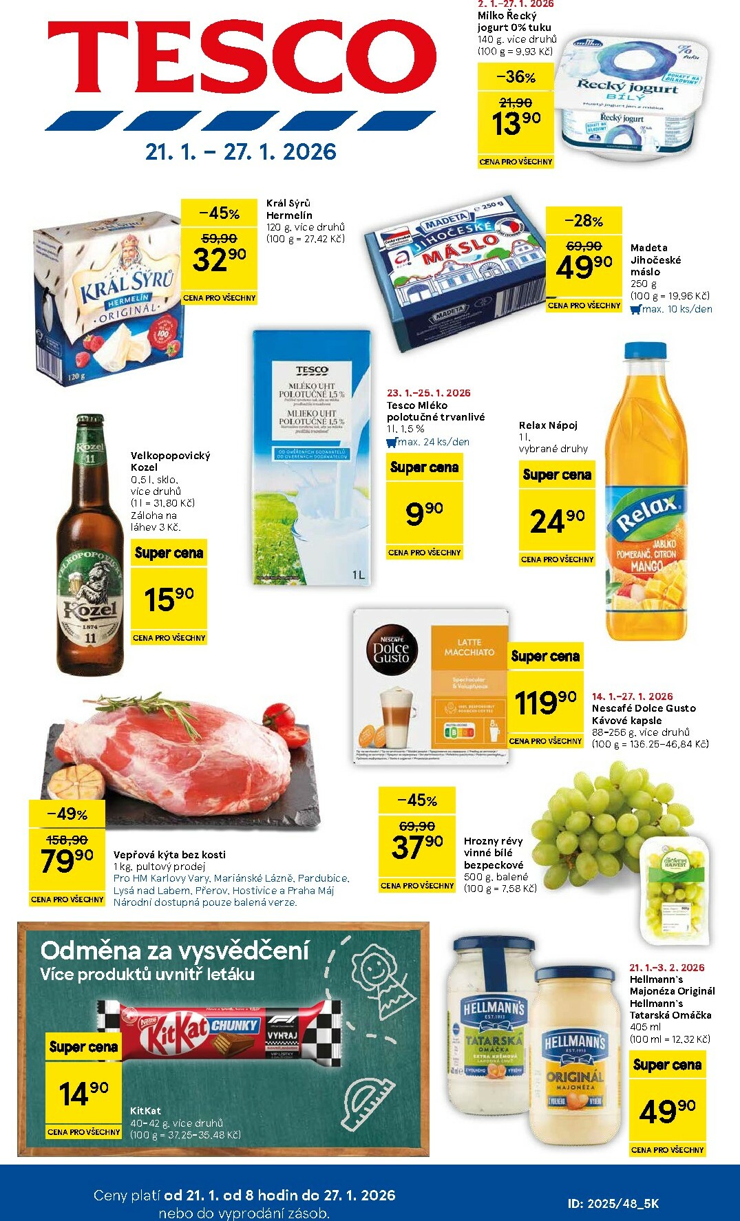 Aktuální leták Tesco od 21.01. do 27.01.