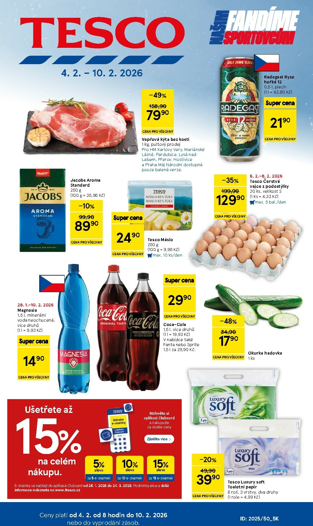 Tesco leták platný od středy 04.02.2026 do úterý 10.02.2026
