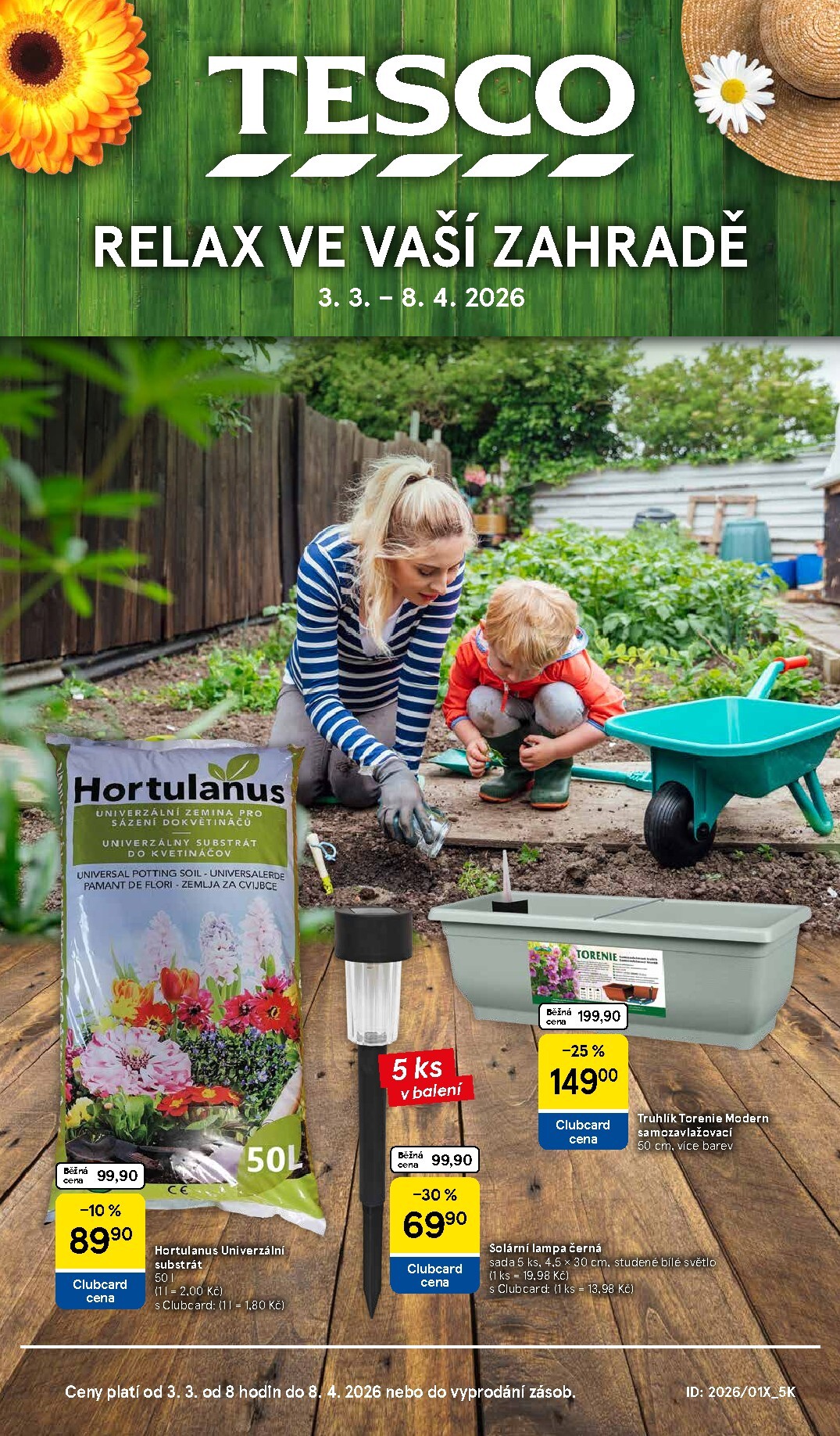 Tesco - Relax ve vaší zahradě leták platný od úterý 03.03.2026 do středy 08.04.2026