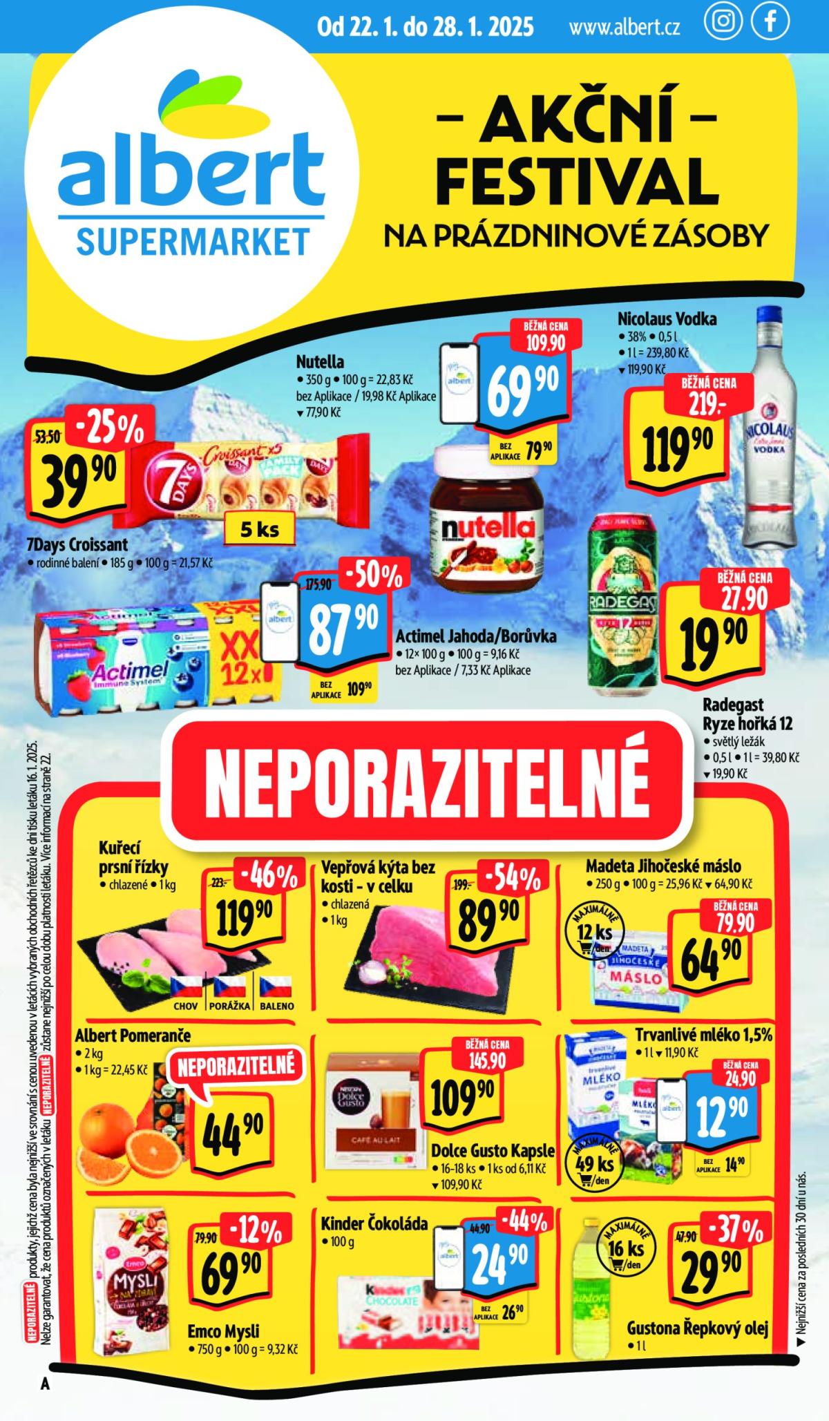 Leták Albert Supermarket od 22.01. do 28.01.