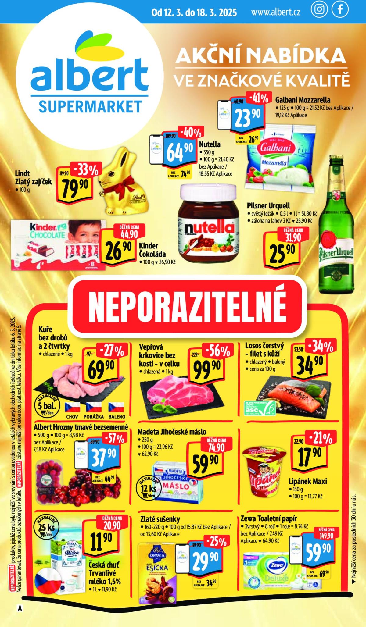 Leták Albert Supermarket od 12.03. do 18.03.