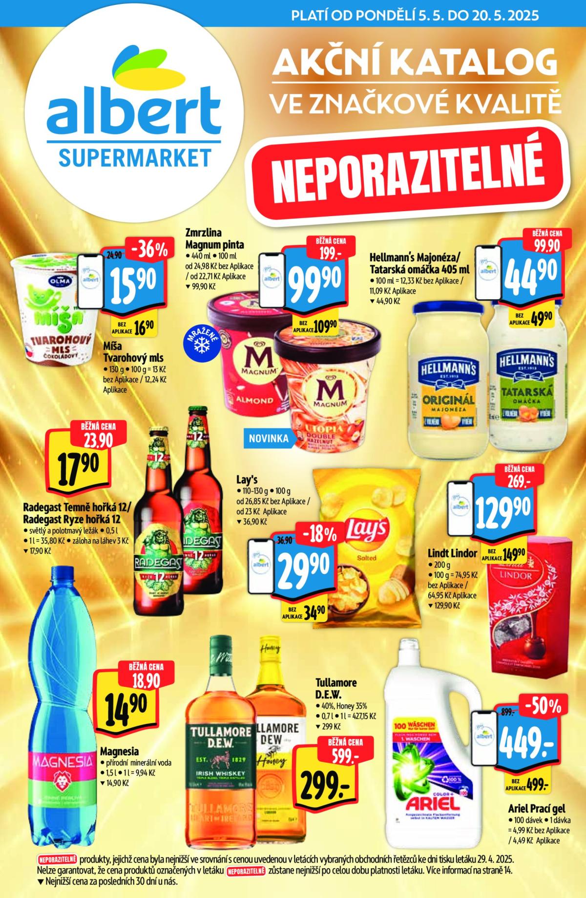 Leták Albert Supermarket - Značková kvalita od 05.05. do 20.05.
