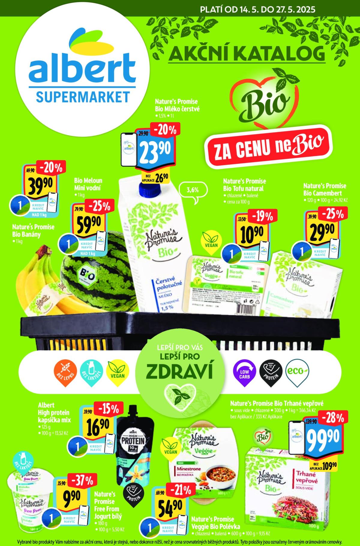 Leták Albert Supermarket - Bio od 14.05. do 27.05.