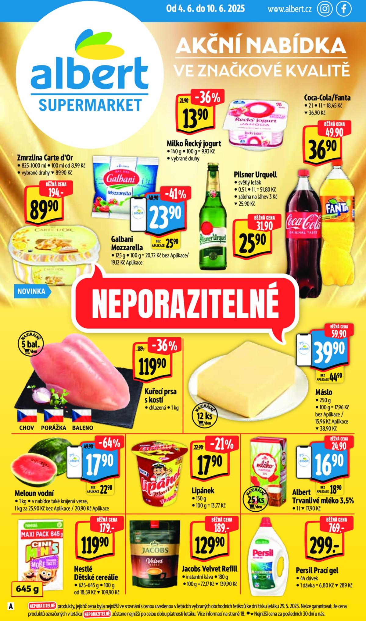 Leták Albert Supermarket od 04.06. do 10.06.