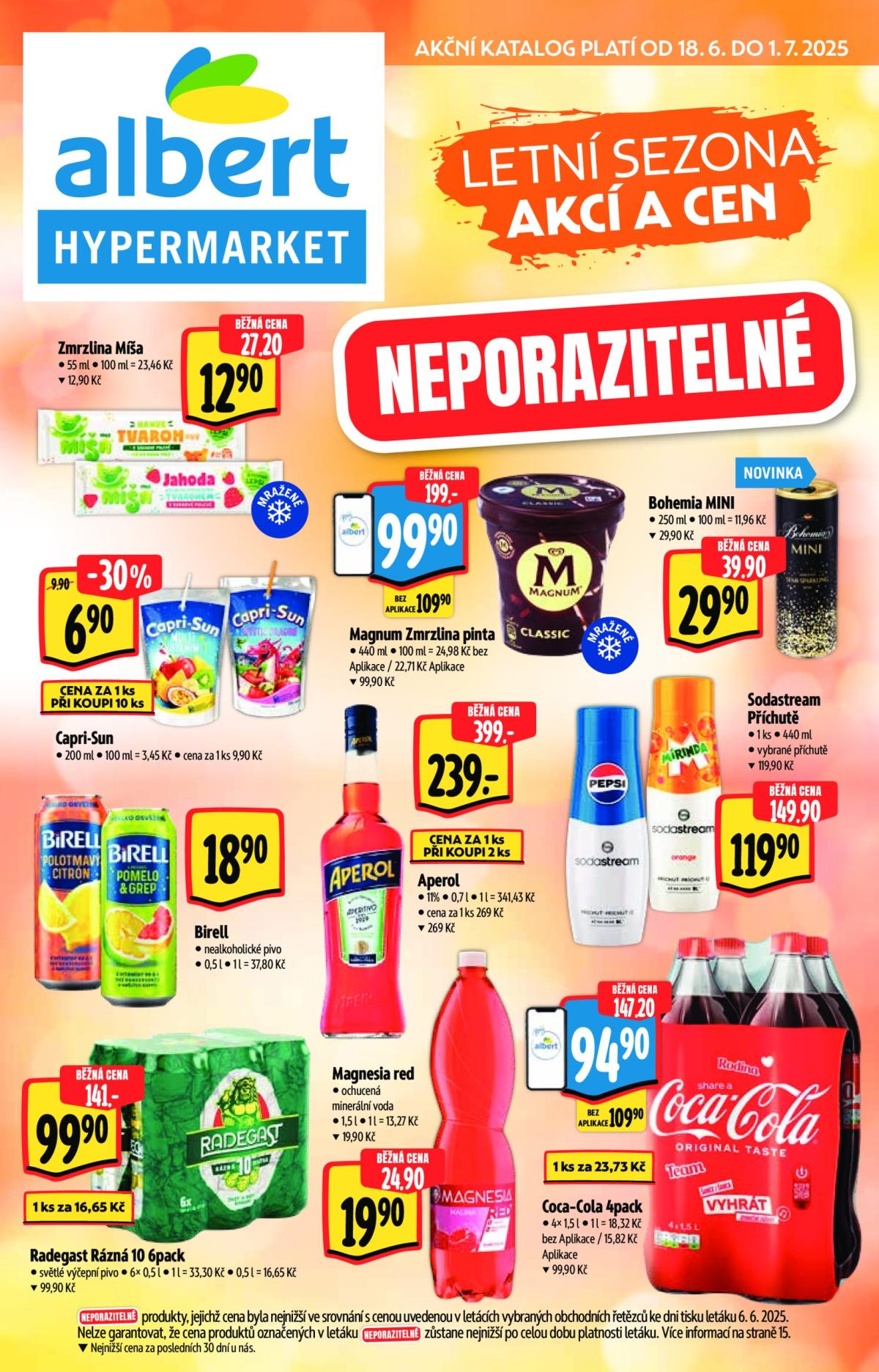 Leták Albert Hypermarket - Letní sezóna od 18.06. do 01.07.