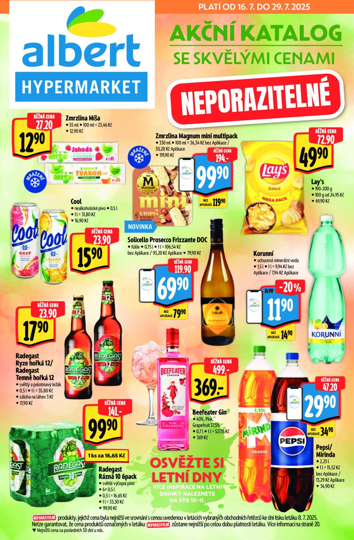 Leták Albert Hypermarket - Drinky od 16.07. do 29.07.