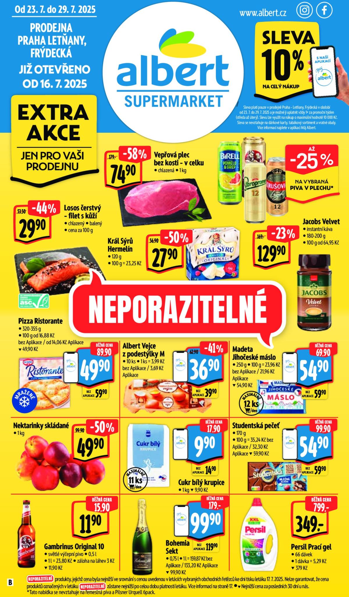 Leták Albert Supermarket od 23.07. do 29.07.