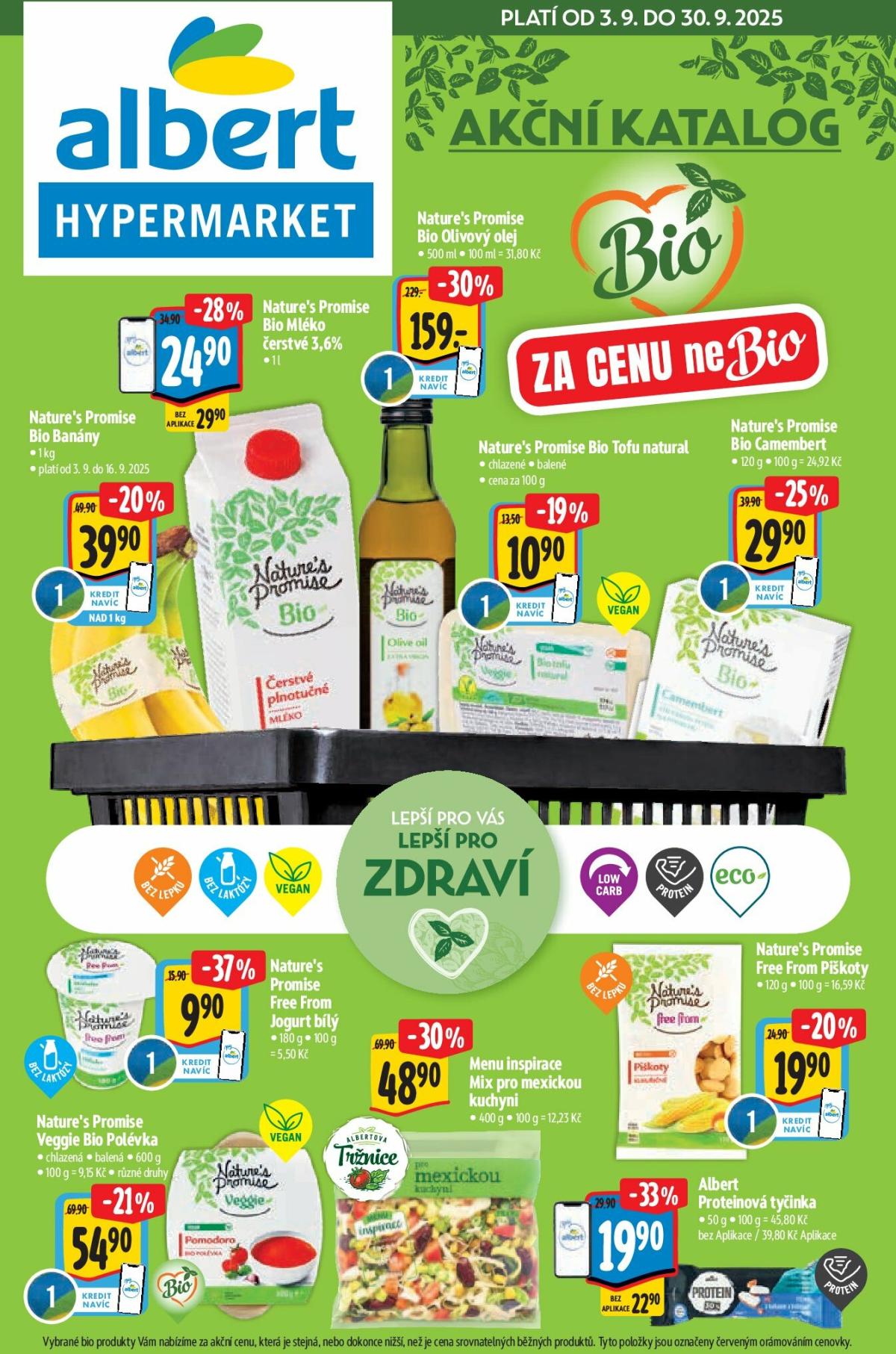 Leták Albert Hypermarket - Bio od 03.09. do 30.09.