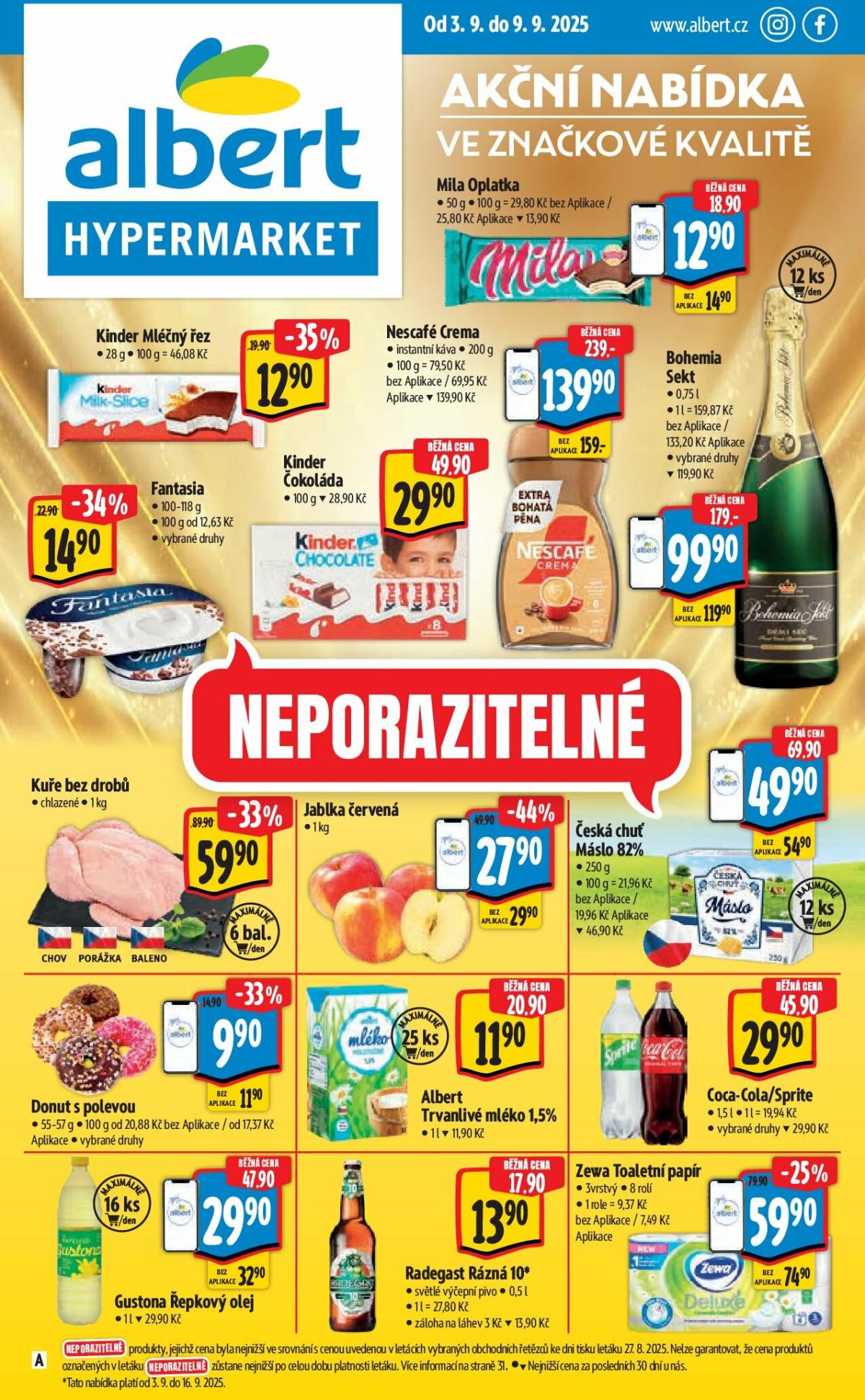 Leták Albert Hypermarket od 03.09. do 09.09.