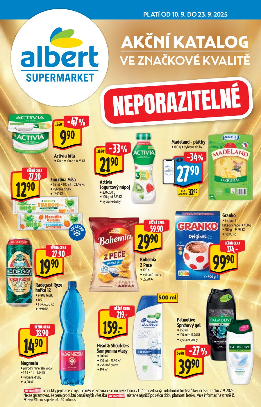 Leták Albert Supermarket - Akční katalog od 10.09. do 23.09.