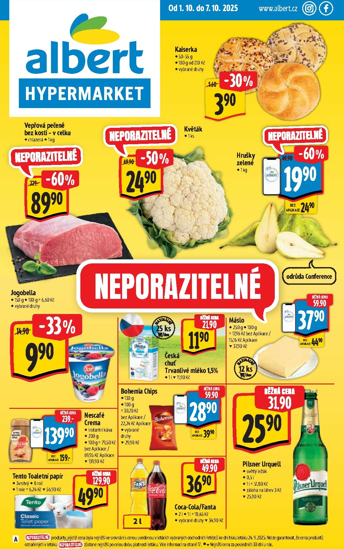 Leták Albert Hypermarket od 01.10. do 07.10.