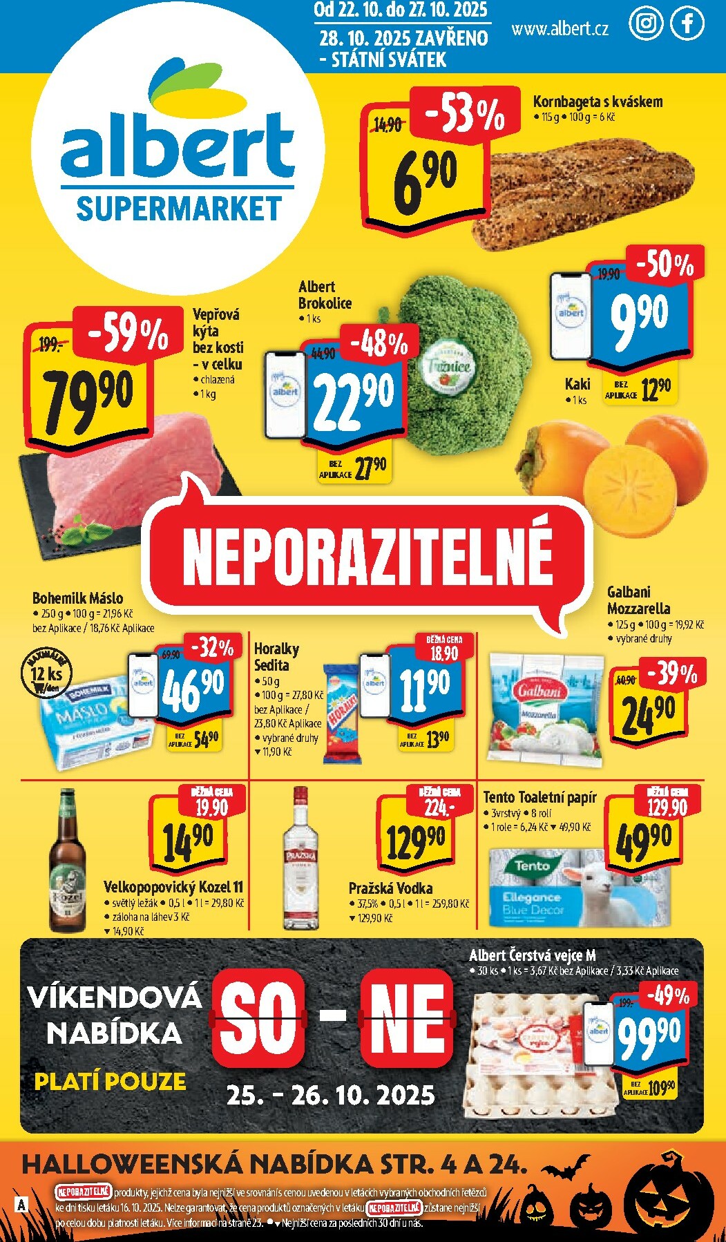 Aktuální leták Albert Supermarket od 22.10. do 27.10.