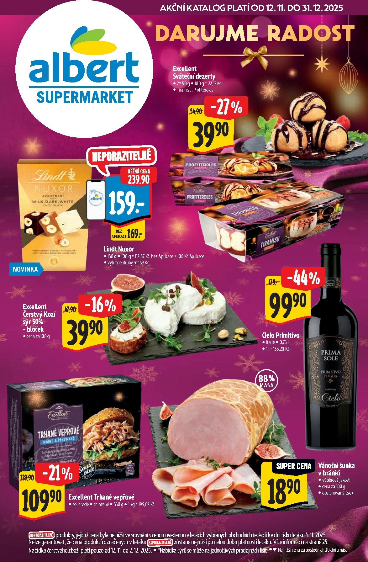 Aktuální leták Albert Supermarket - Vánoce od 12.11. do 31.12.