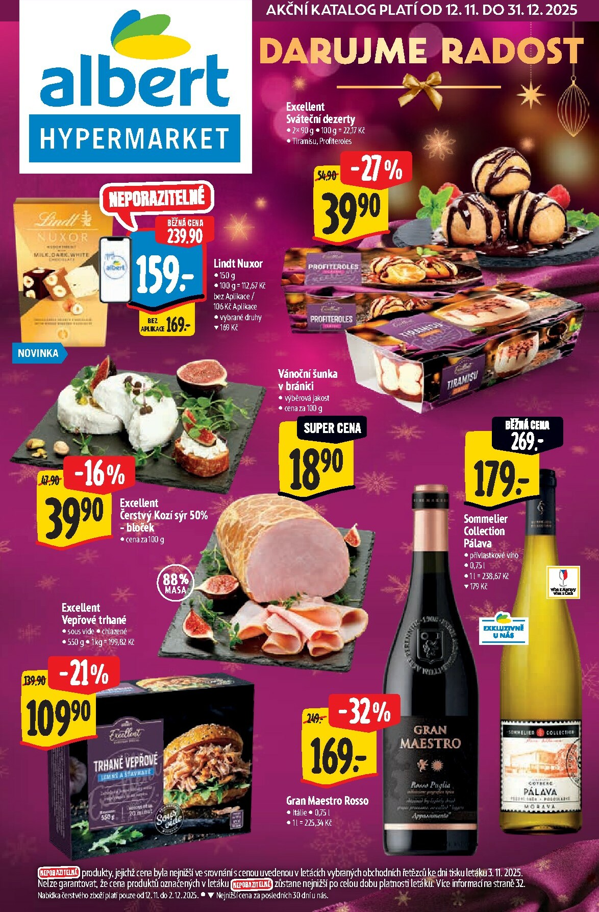 Aktuální leták Albert Hypermarket - Vánoce od 12.11. do 31.12.