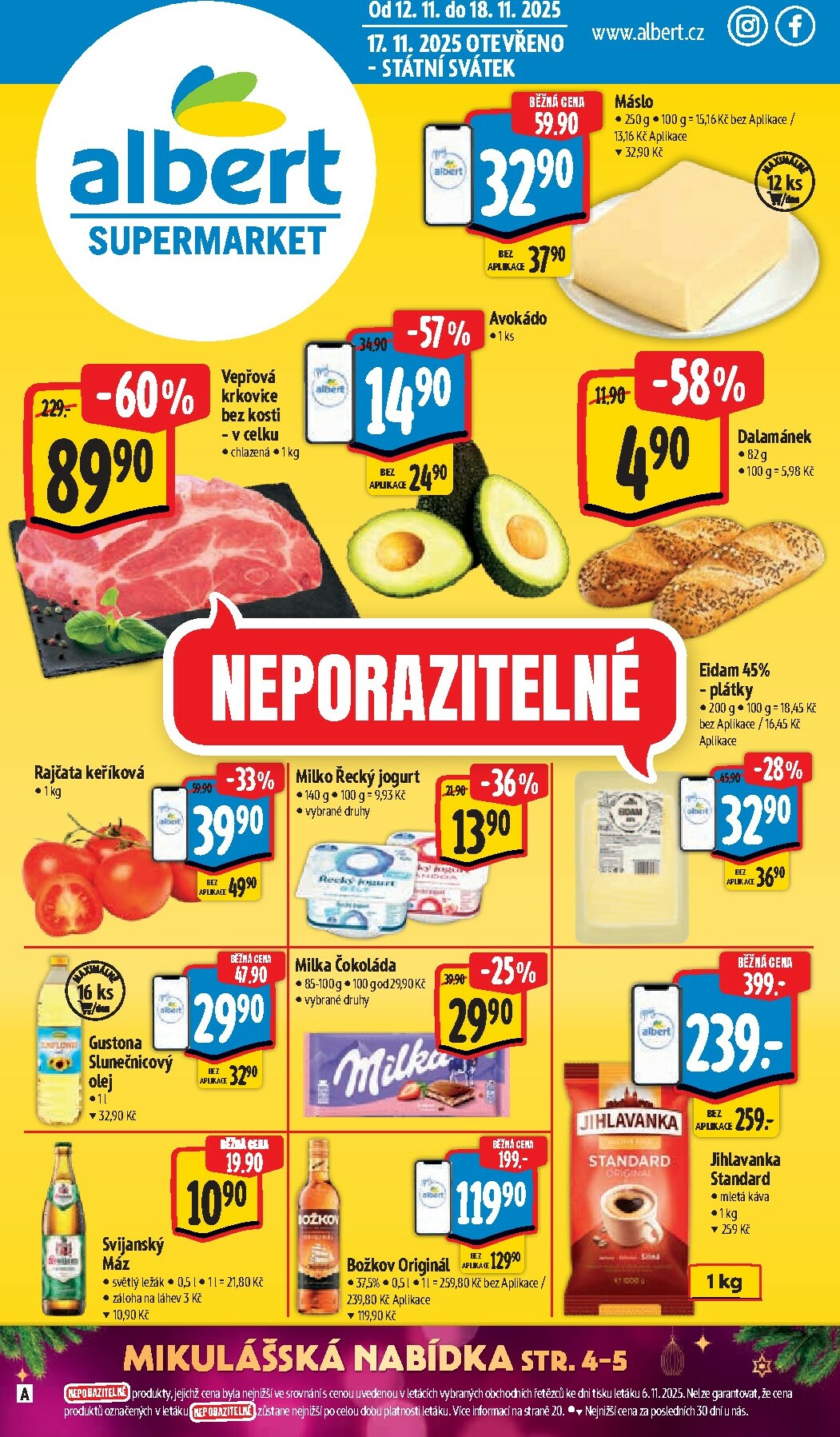 Aktuální leták Albert Supermarket od 12.11. do 18.11.