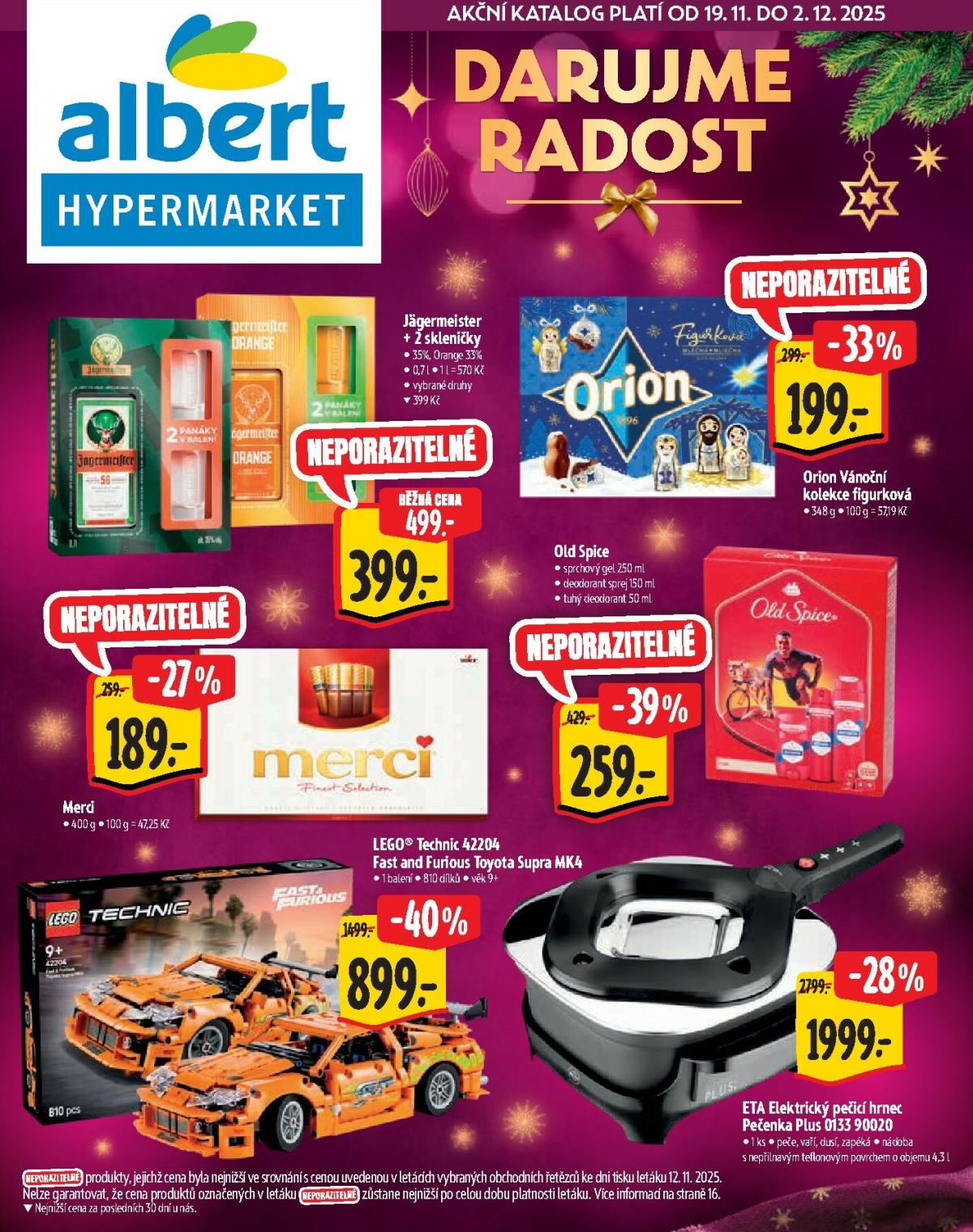 Aktuální leták Albert Hypermarket - Vánoce od 19.11. do 02.12.