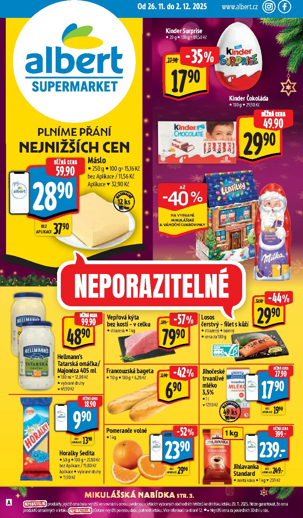 Aktuální leták Albert Supermarket od 26.11. do 02.12.