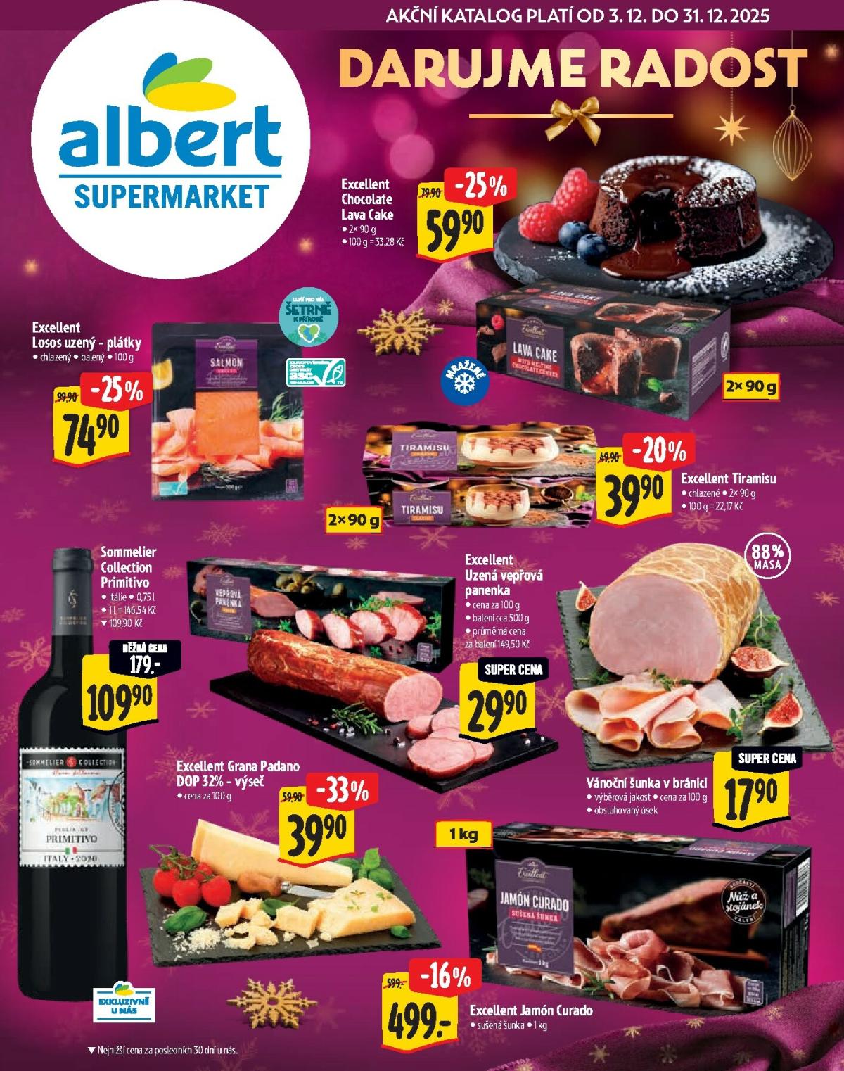 Aktuální leták Albert Supermarket - Vánoce od 03.12. do 31.12.
