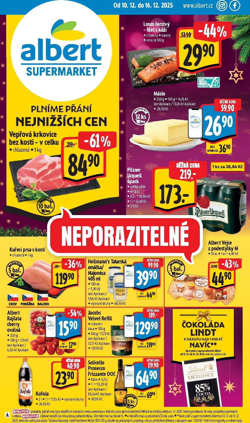Aktuální leták Albert Supermarket od 10.12. do 16.12.
