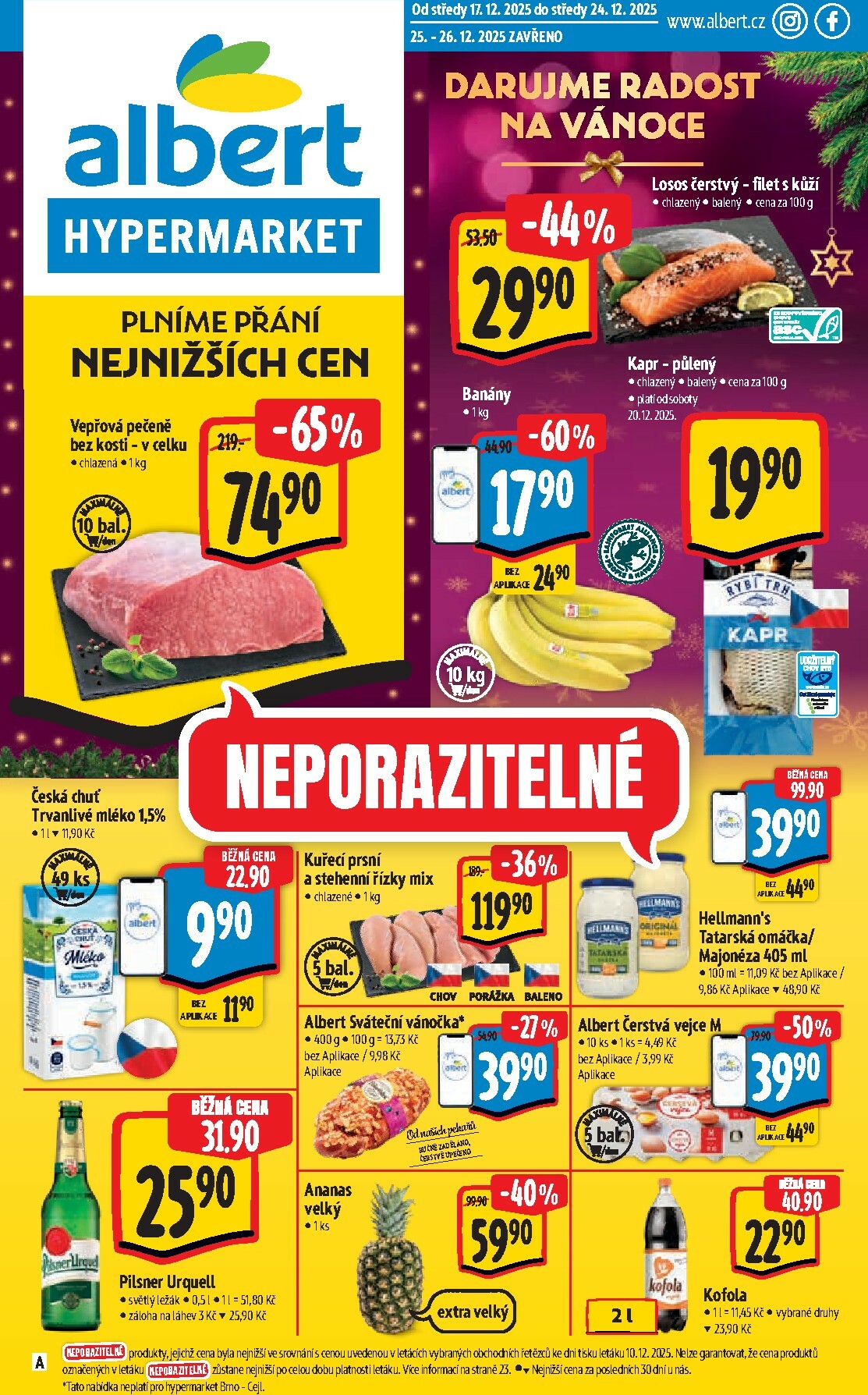 Aktuální leták Albert Hypermarket od 17.12. do 24.12.
