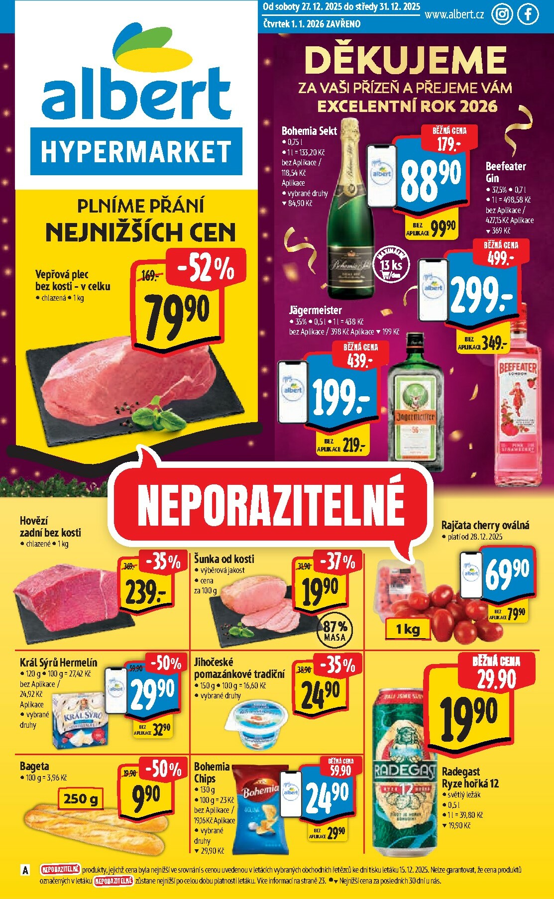 Aktuální leták Albert Hypermarket od 27.12. do 31.12.