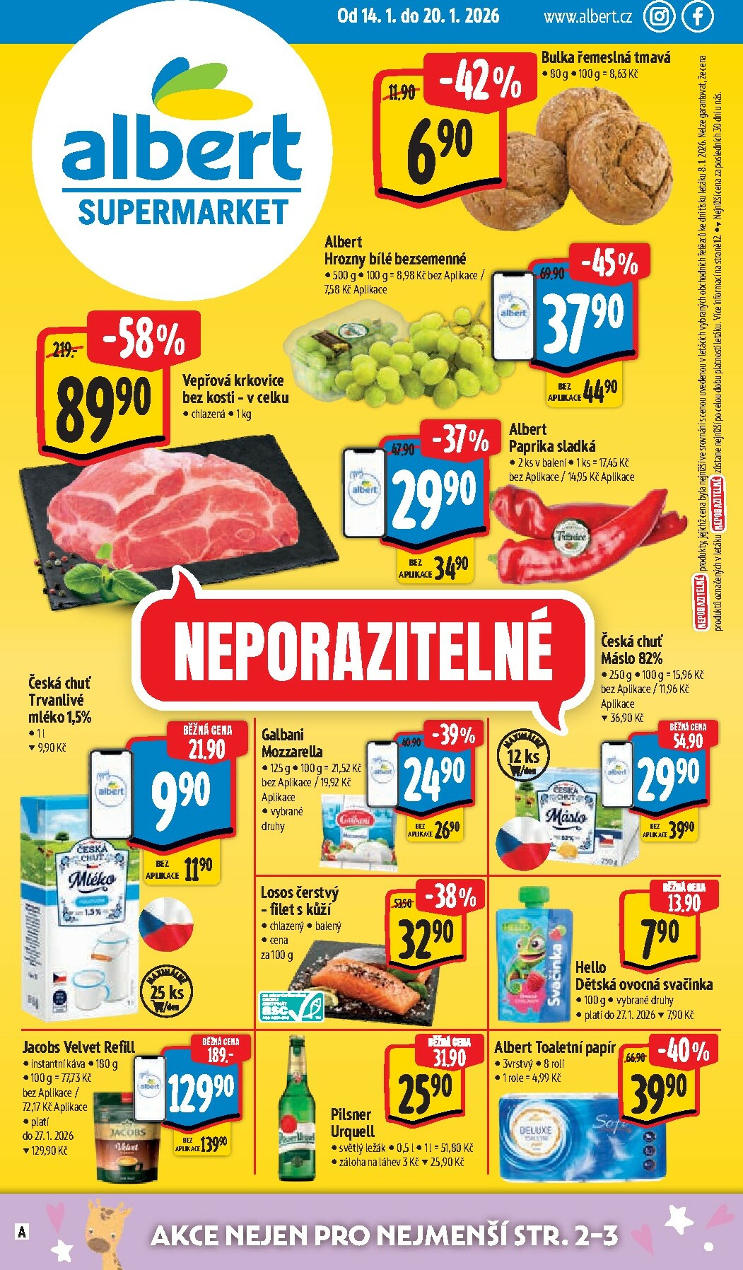 Aktuální leták Albert Supermarket od 14.01. do 20.01.