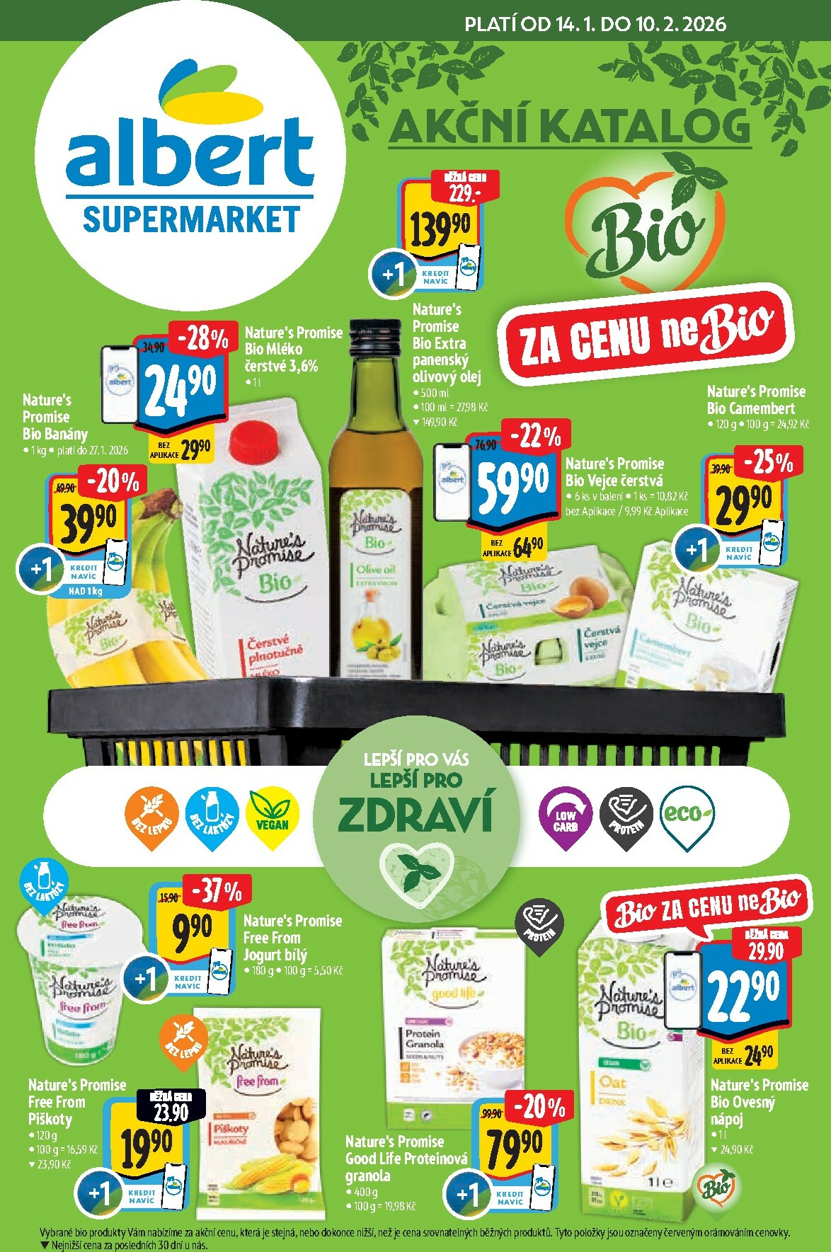 Aktuální leták Albert Supermarket - Bio od 14.01. do 10.02.