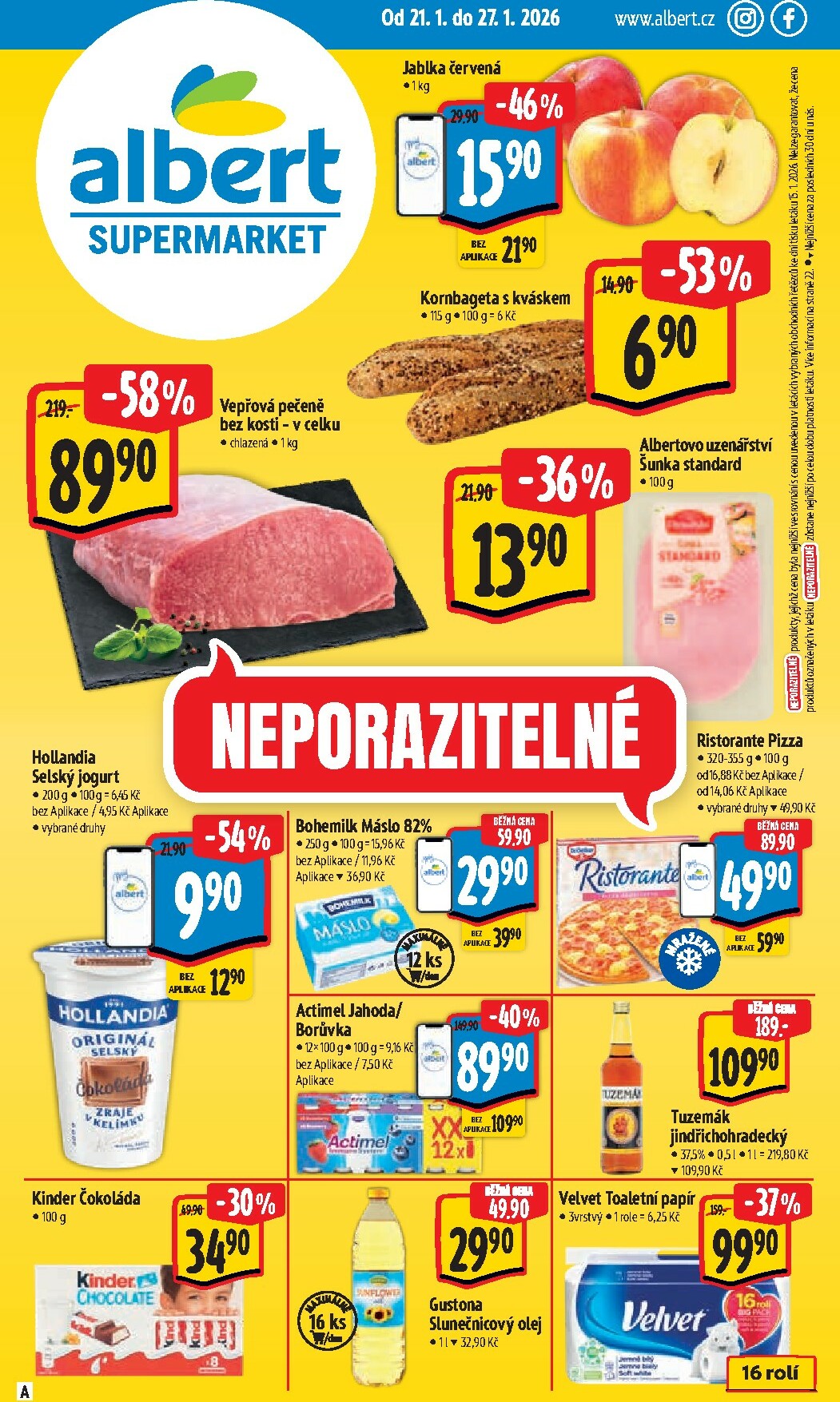 Aktuální leták Albert Supermarket od 21.01. do 27.01.