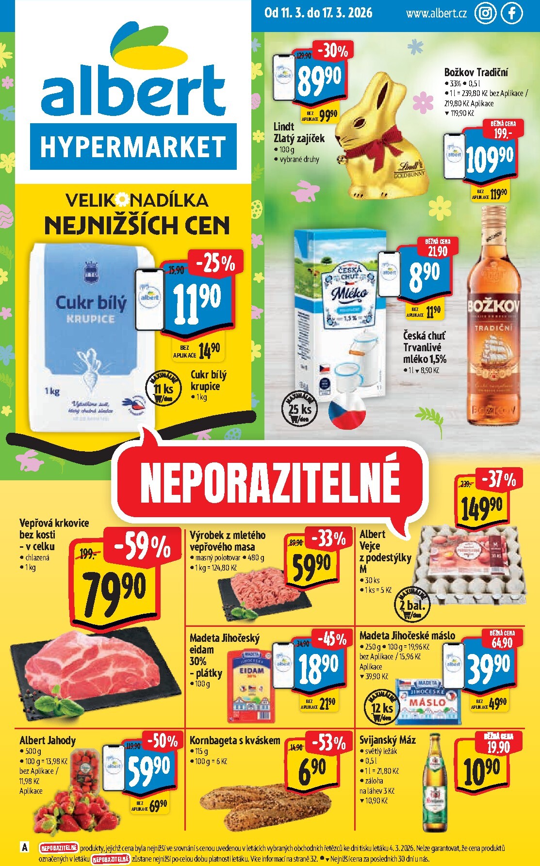 Albert Hypermarket leták platný od středy 11.03.2026 do úterý 17.03.2026