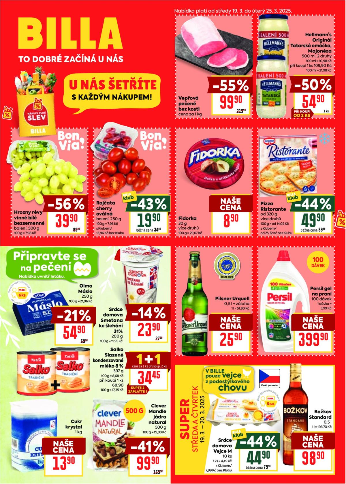 Leták Billa od 19.03. do 25.03.