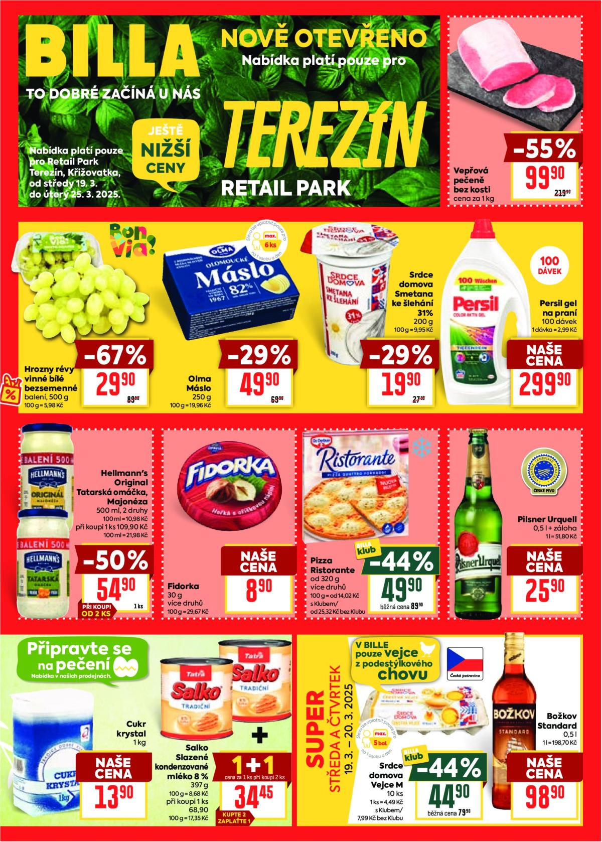 Leták Billa - Terezín od 19.03. do 25.03.