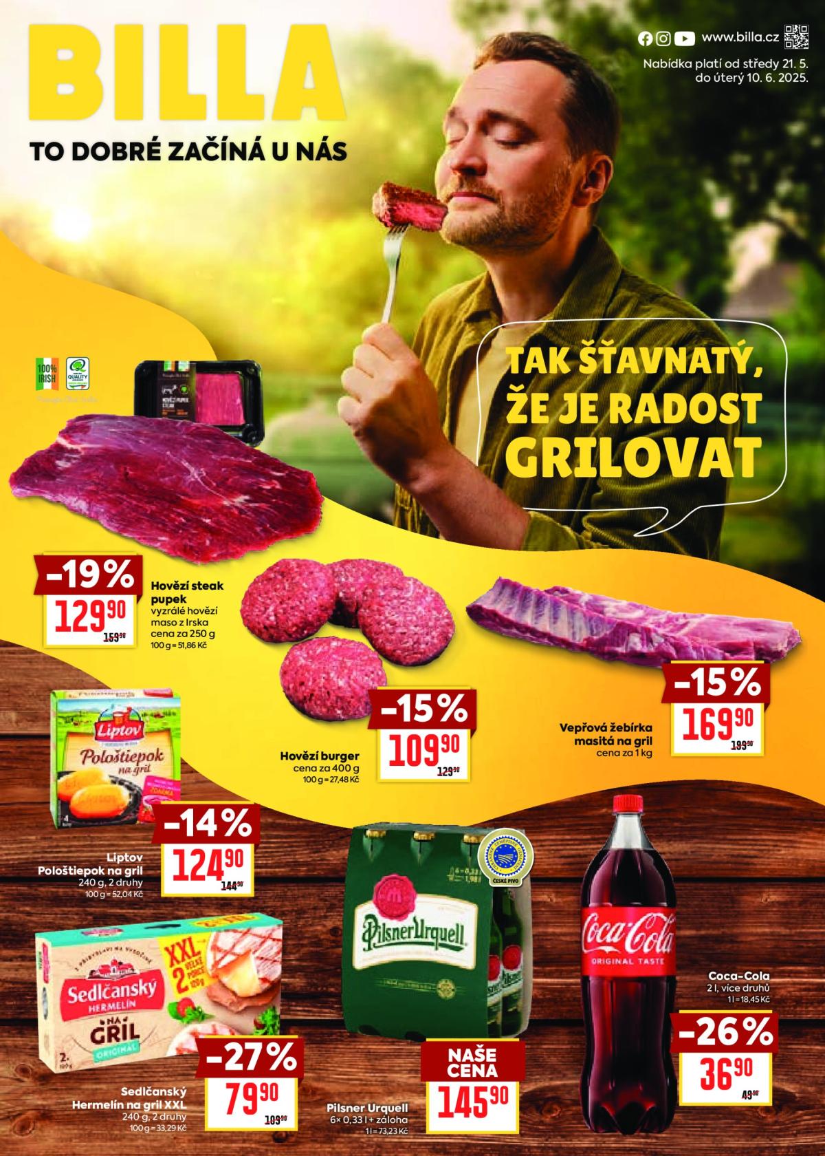 Leták Billa - Léto a grilování od 21.05. do 10.06.