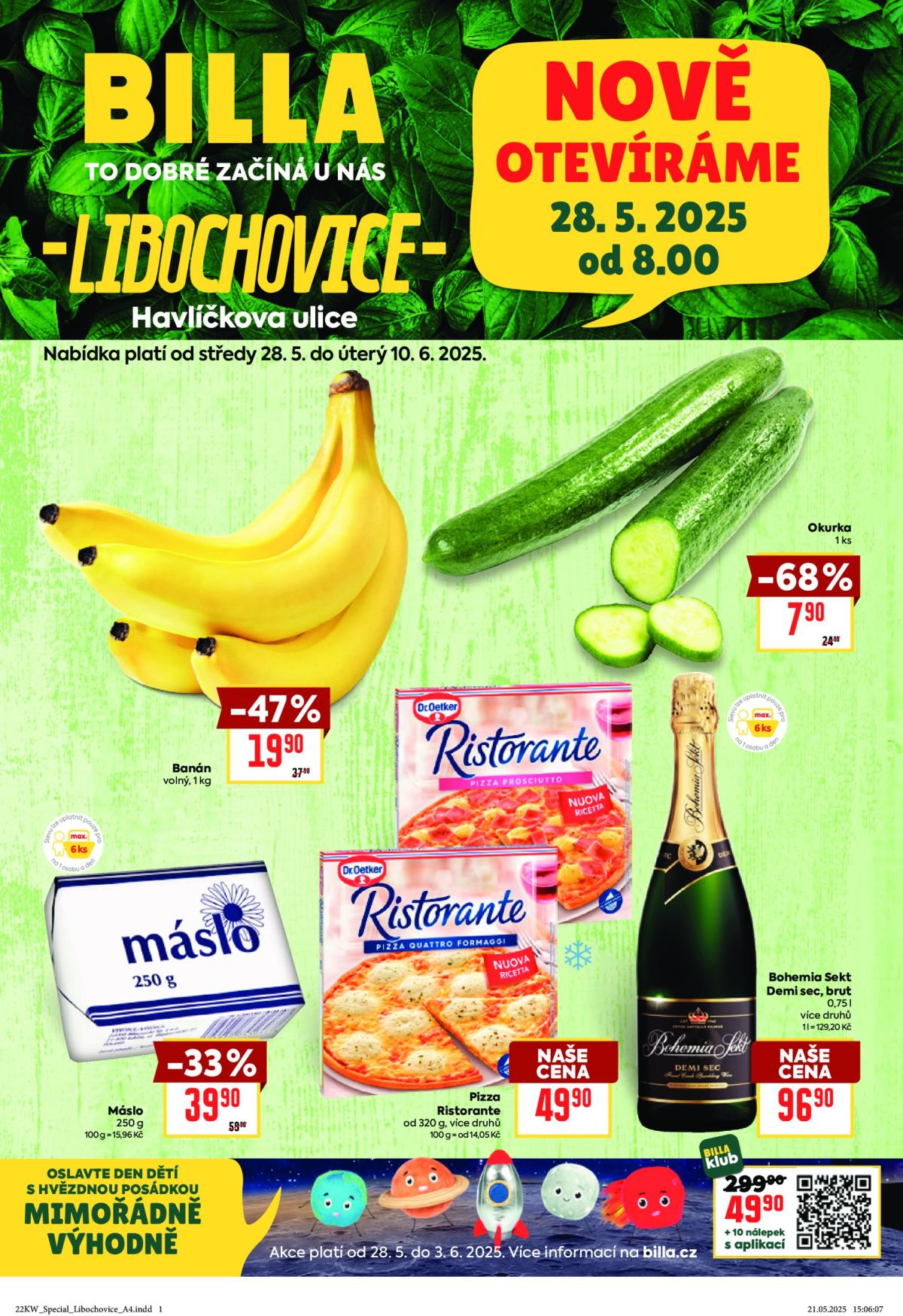 Leták Billa - Libochovice od 28.05. do 10.06.