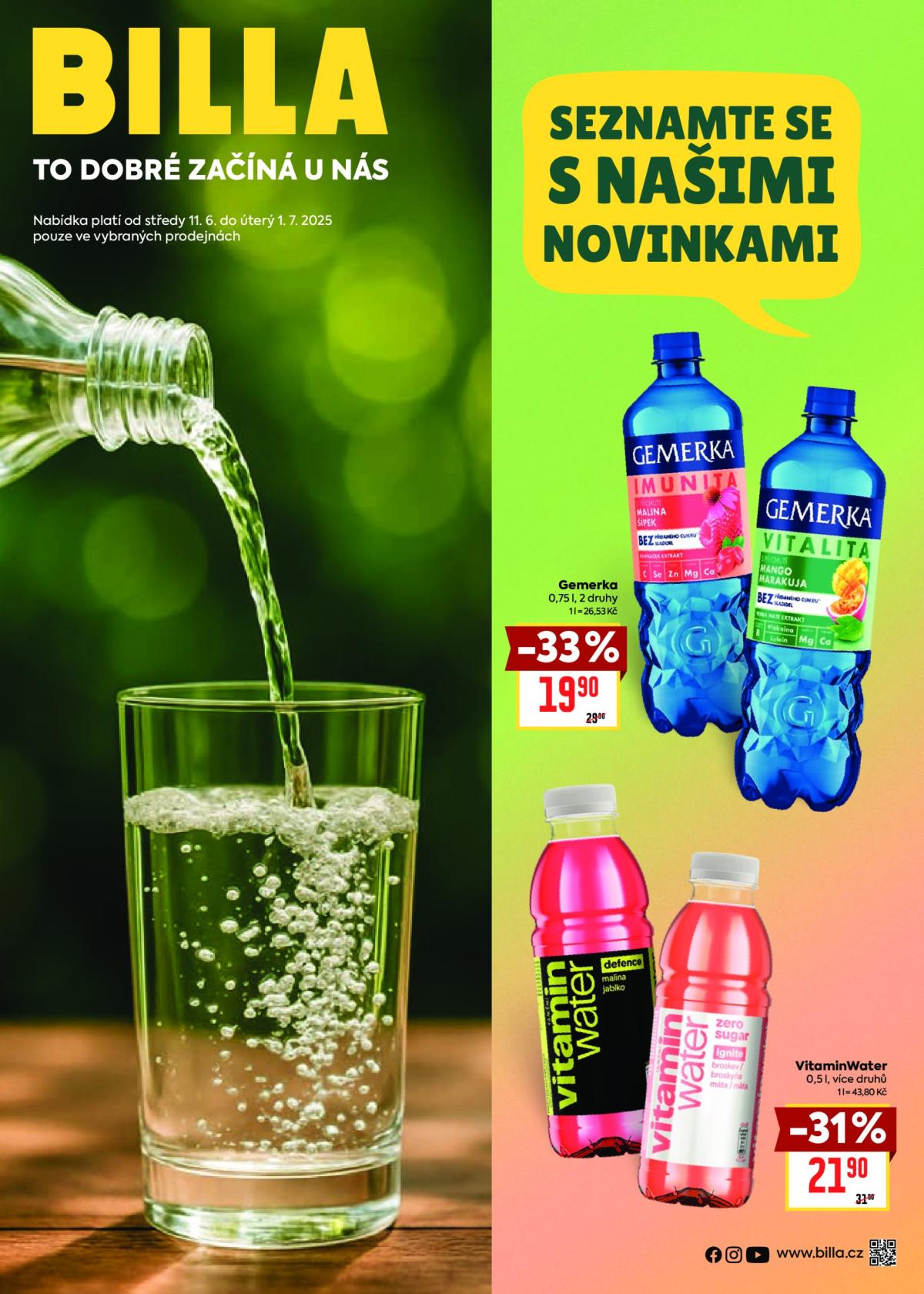 Leták Billa - Nealko novinky od 11.06. do 01.07.