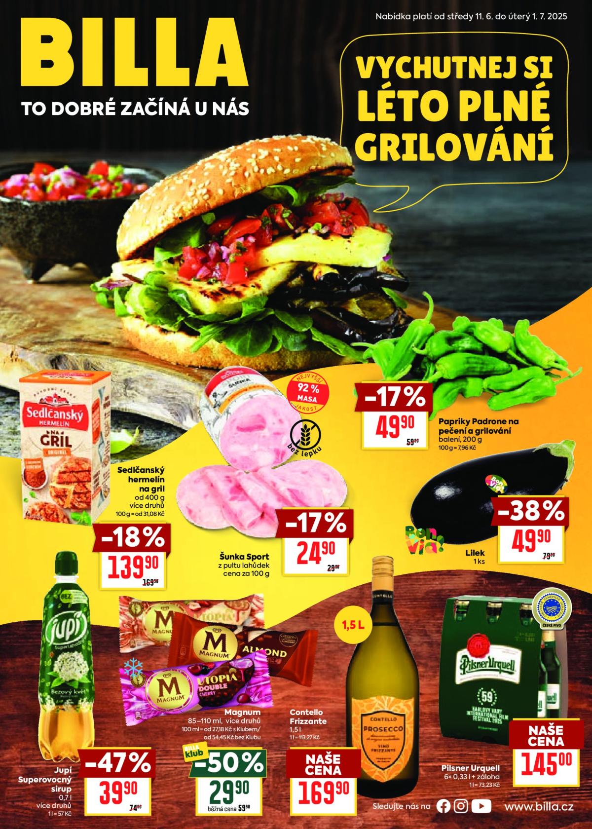 Leták Billa - Léto od 11.06. do 01.07.