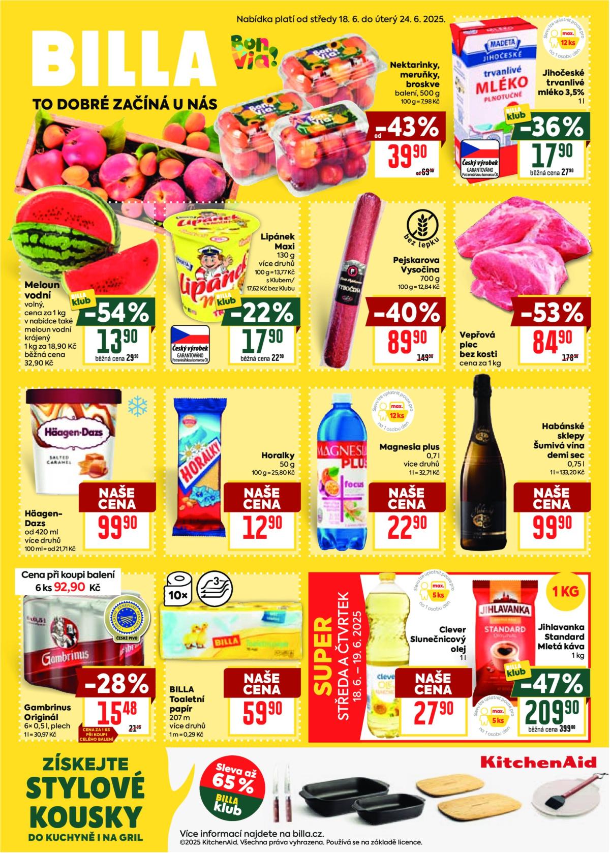 Leták Billa - Malý leták od 18.06. do 24.06.