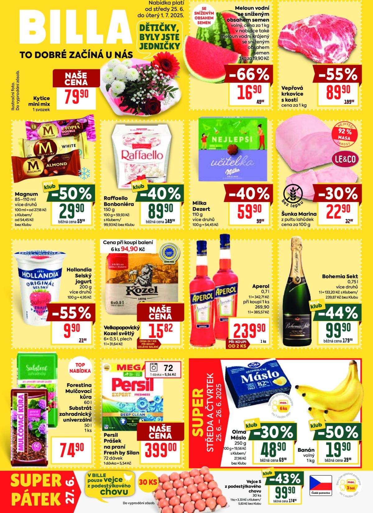 Leták Billa od 25.06. do 01.07.