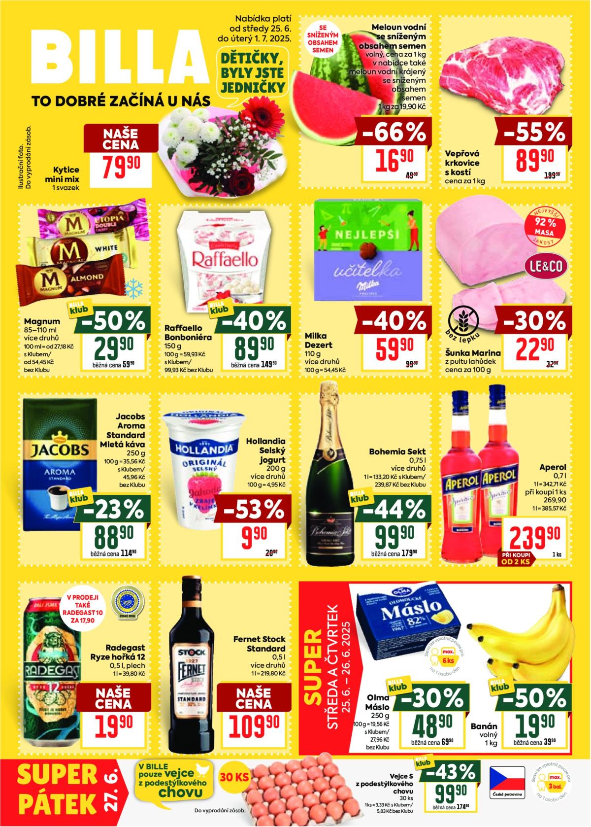 Leták Billa - Malý leták od 25.06. do 01.07.