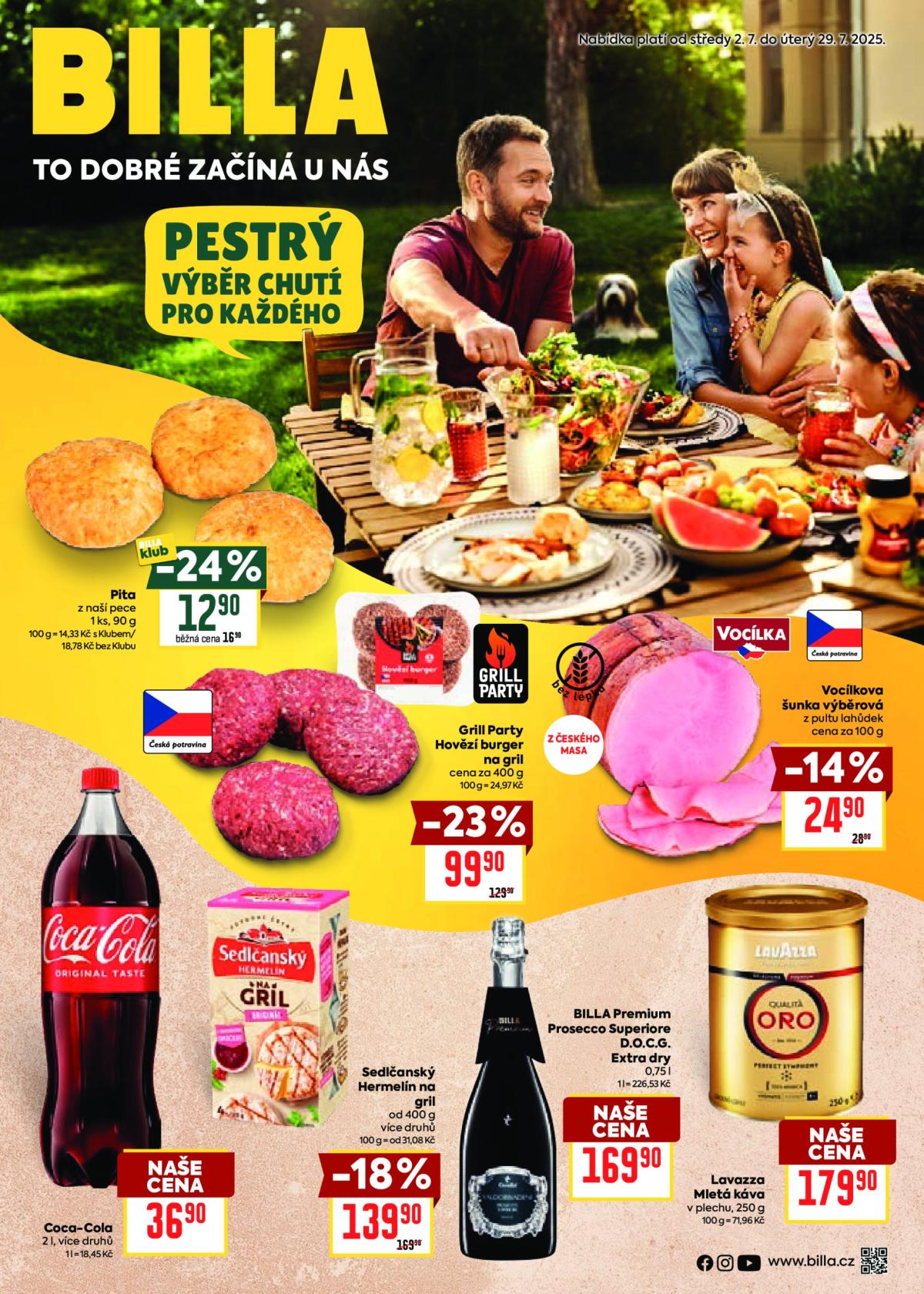 Leták Billa - Katalog: Výběr pro každého od 02.07. do 29.07.