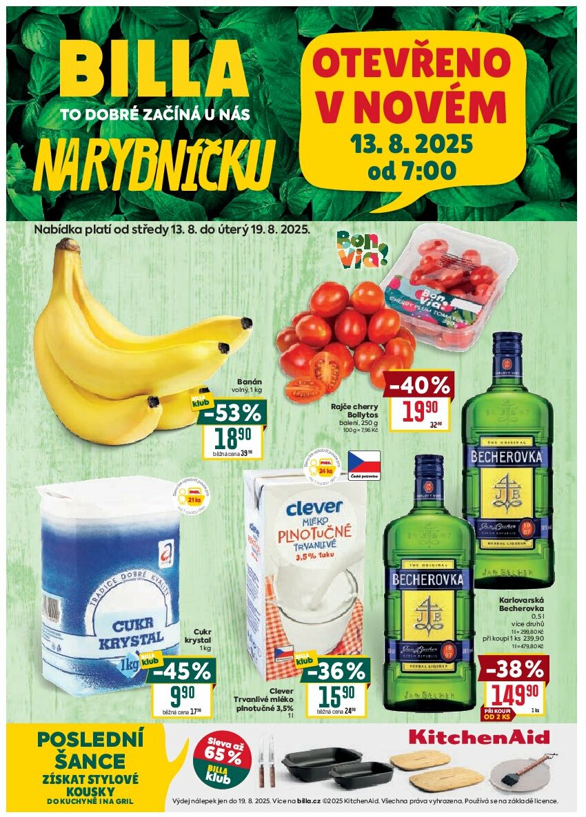 Leták Billa - Liberec od 13.08. do 19.08.