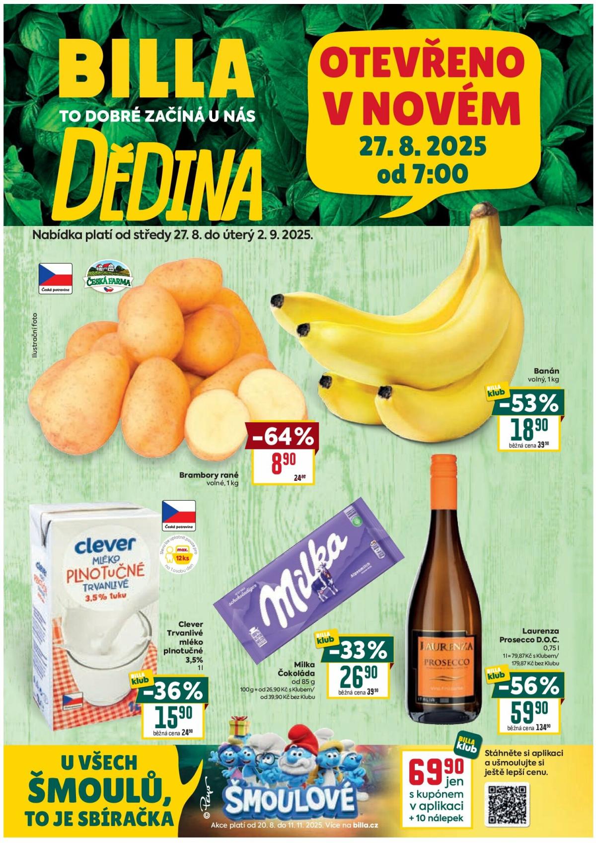 Leták Billa - Dědina od 27.08. do 02.09.
